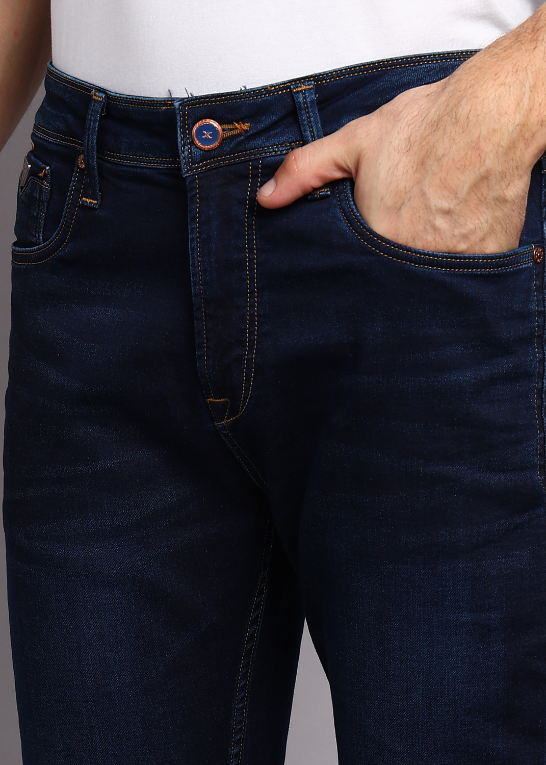 Image of KILLER Slim Men Dark Blue Jeans