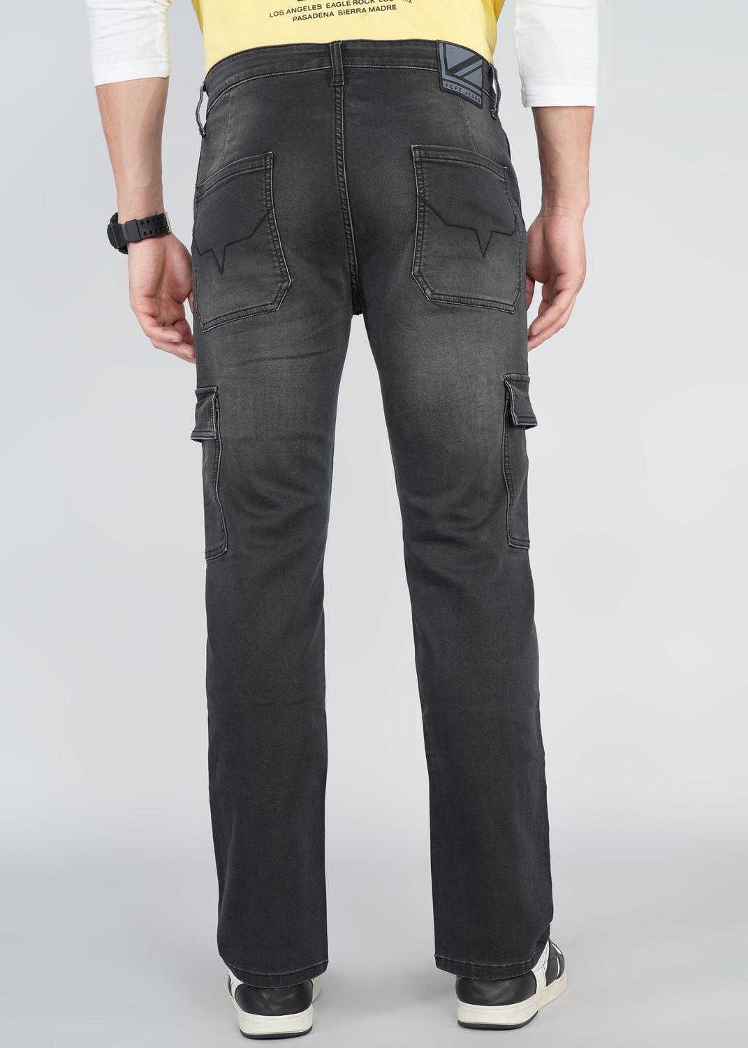 Image of Pepe Jeans Straight Fit Men Black Jeans
