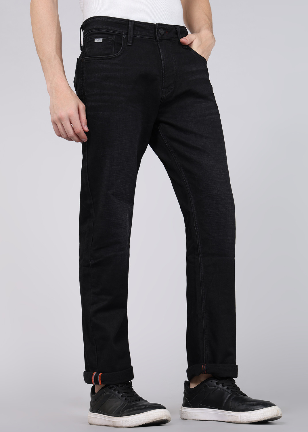 Image of KILLER Straight Fit Men Black Jeans