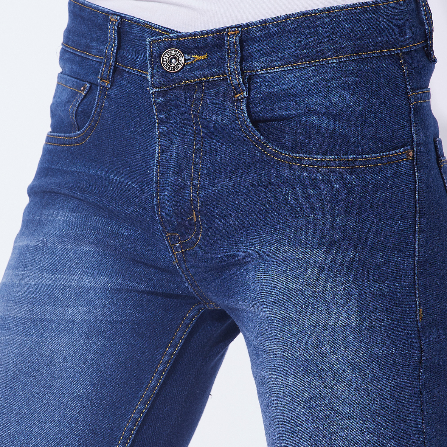 Image of BEN MARTIN Slim Men Dark Blue Jeans
