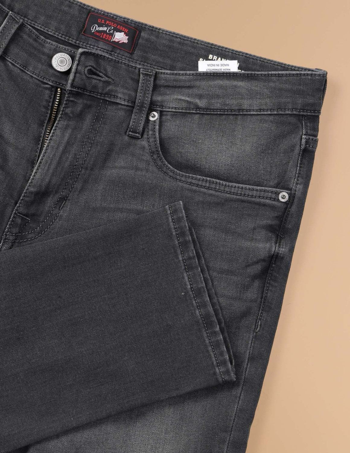 Image of U.S. POLO ASSN. Slim Men Grey Jeans
