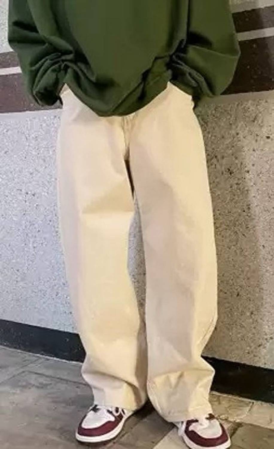 FashionForward Loose Fit Men White Jeans - Image 2