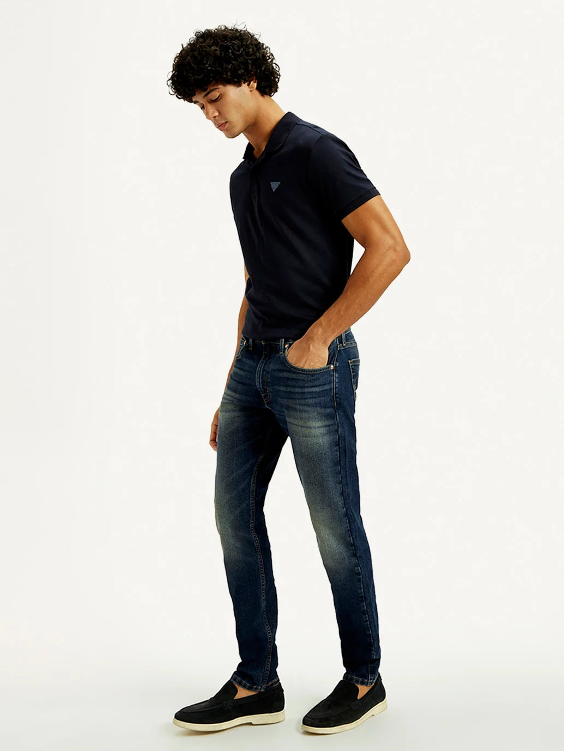 Image of LEVI'S Slim Men Dark Blue Jeans