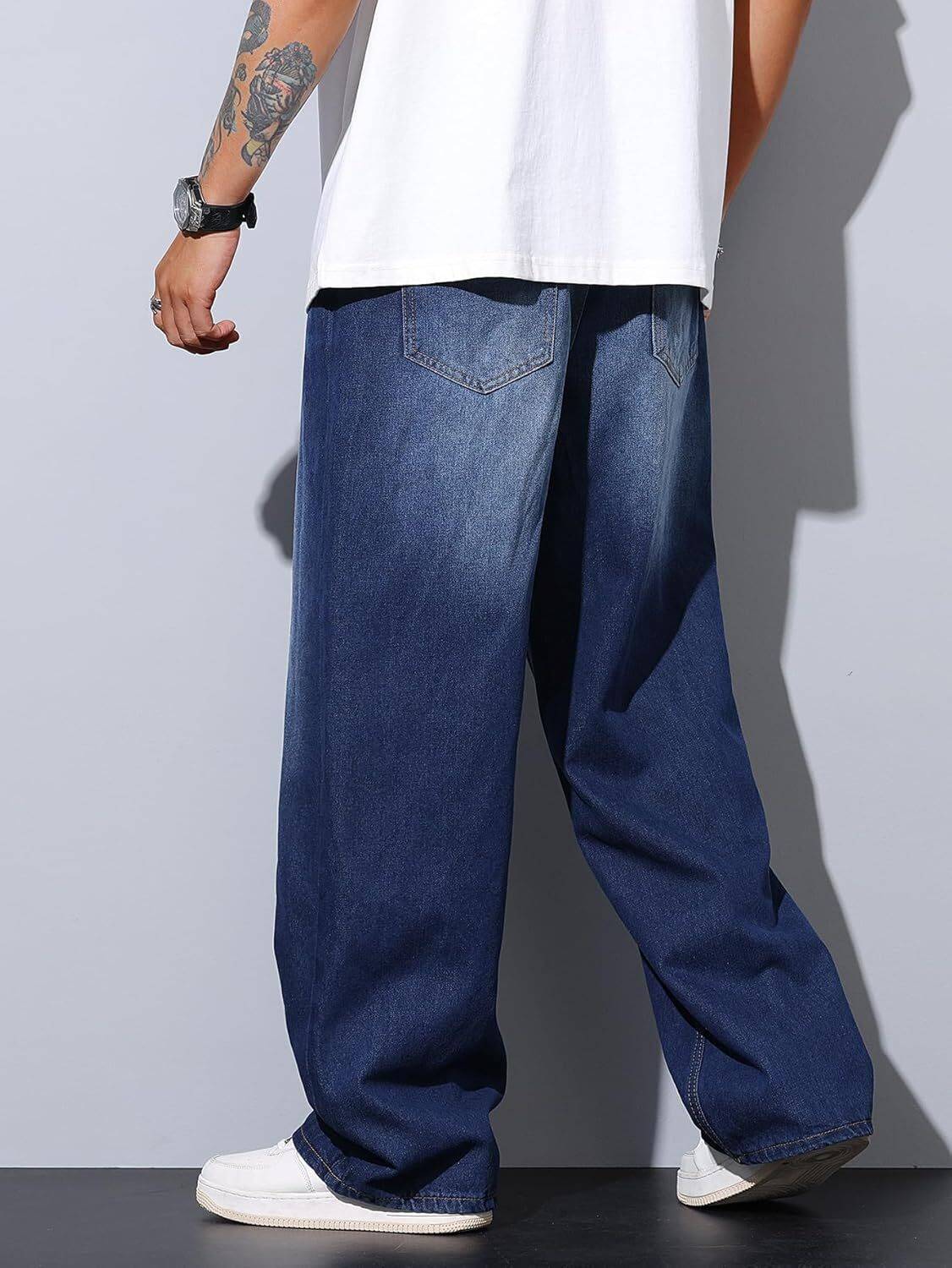 BLACSMOKY Straight Fit Blue Jeans - Image 2