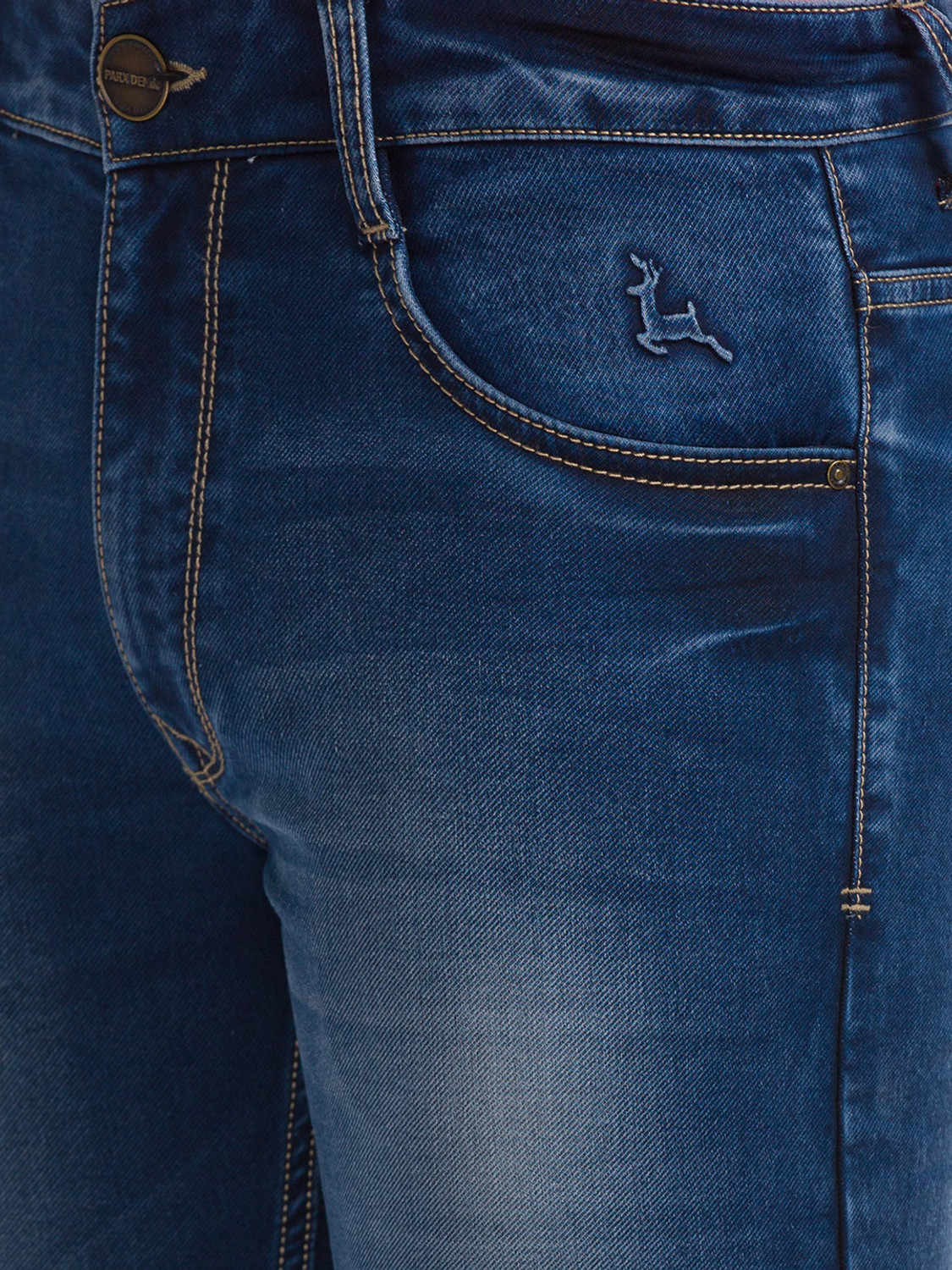Image of PARX Tapered Fit Men Dark Blue Jeans