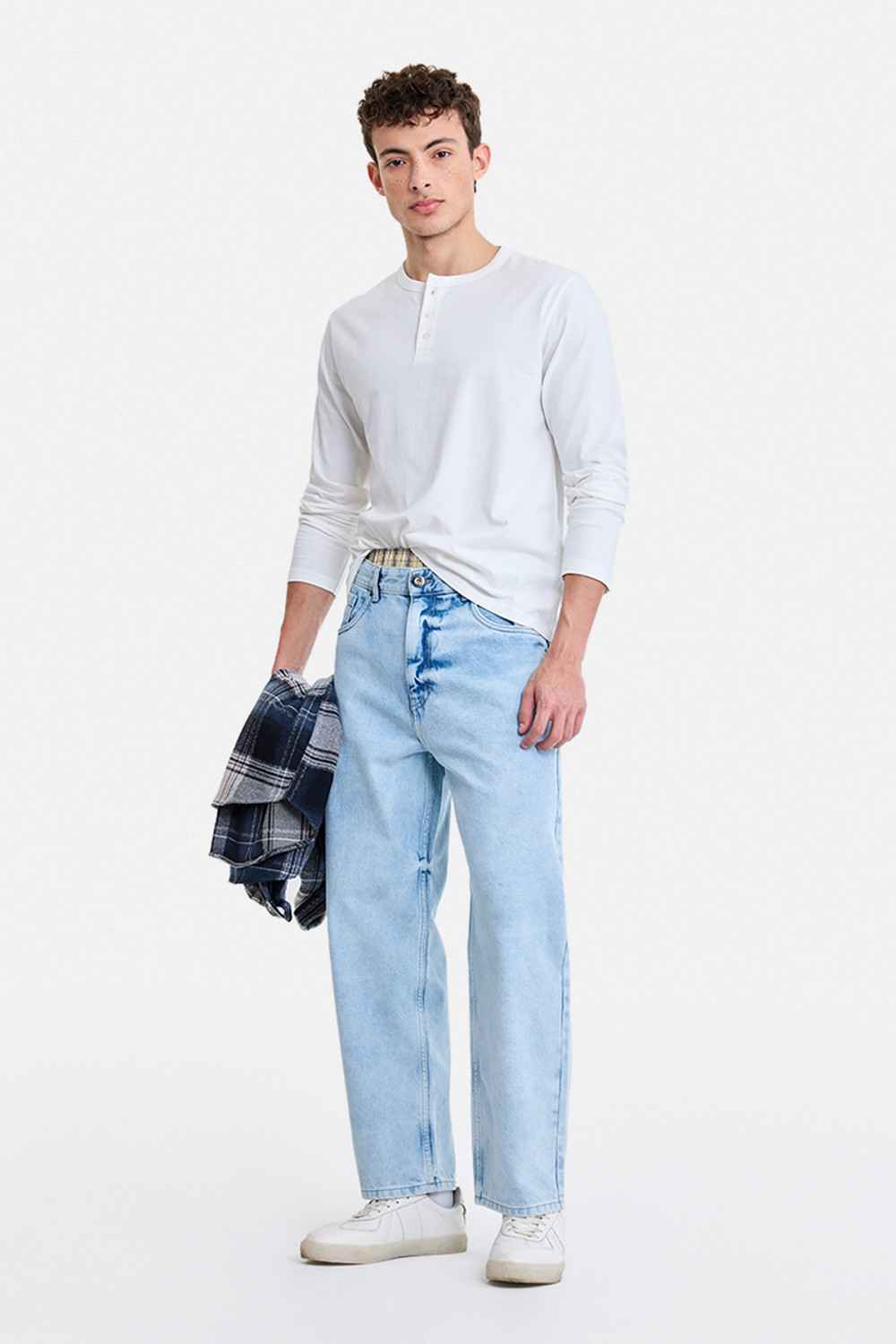 Image of Snitch Loose Fit Men Light Blue Jeans