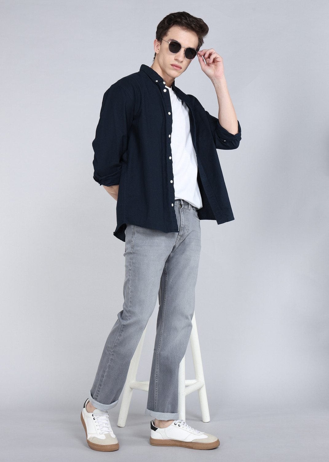 Image of U.S. Polo Assn. Denim Co. Regular Men Grey Jeans