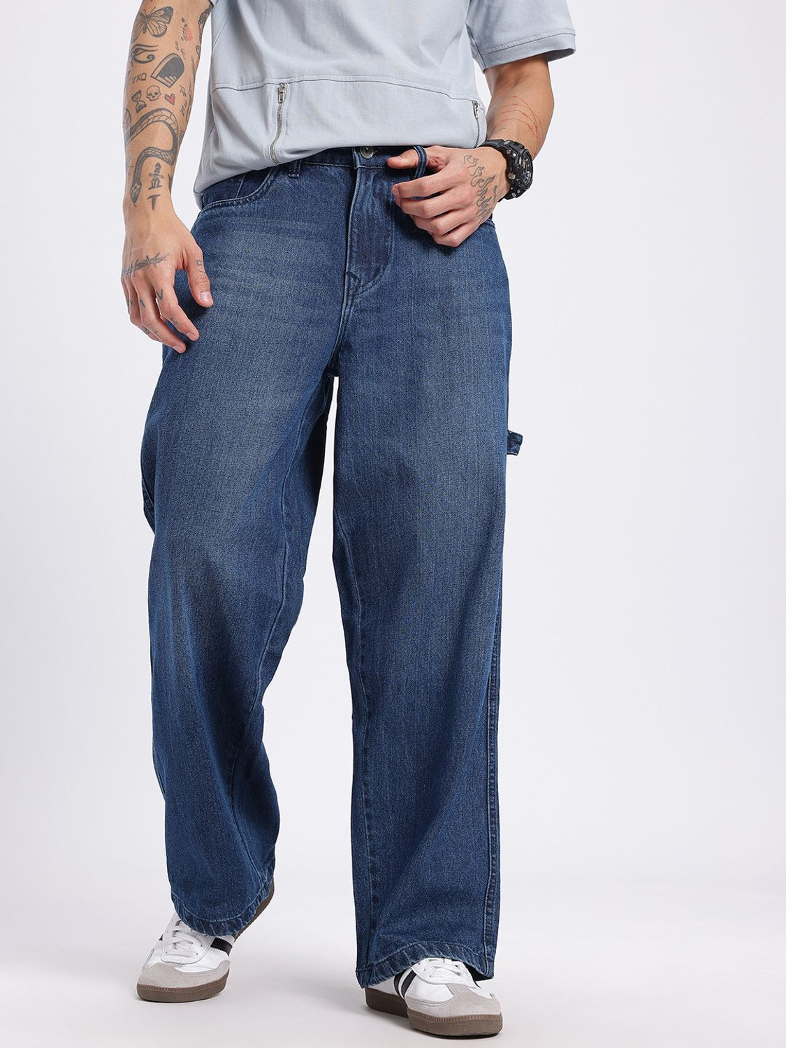 Image of Glitchez Men Blue Jeans