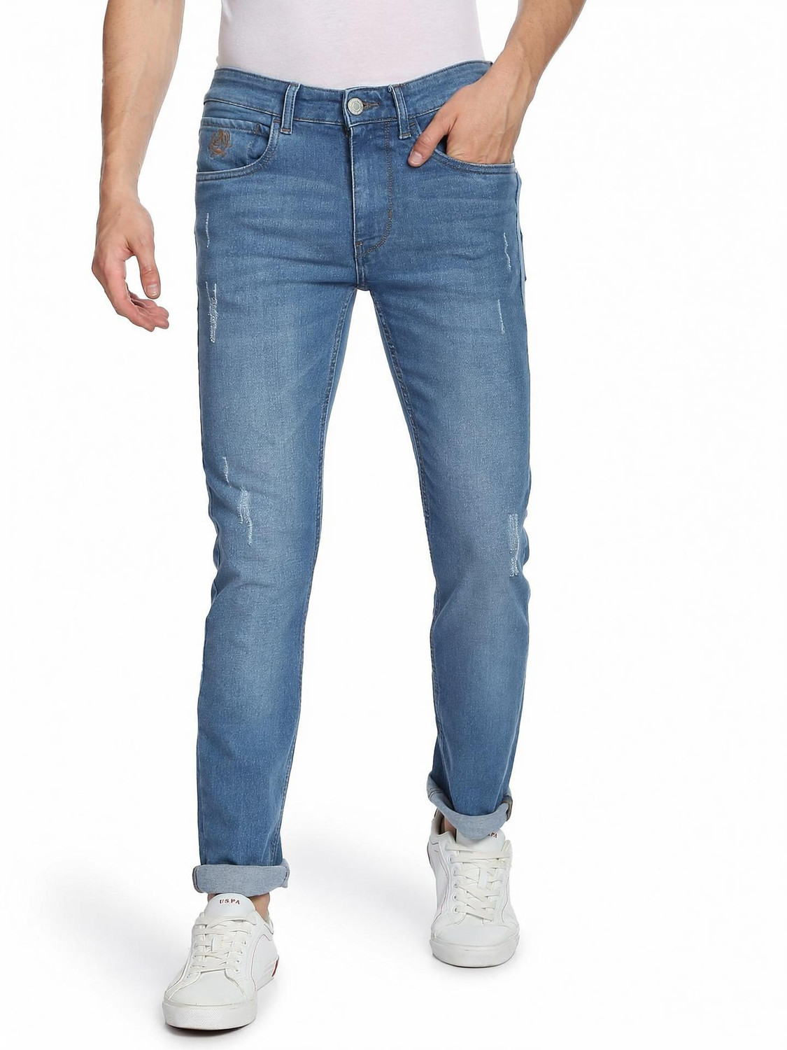 Image of U.S. POLO ASSN. Skinny Men Blue Jeans