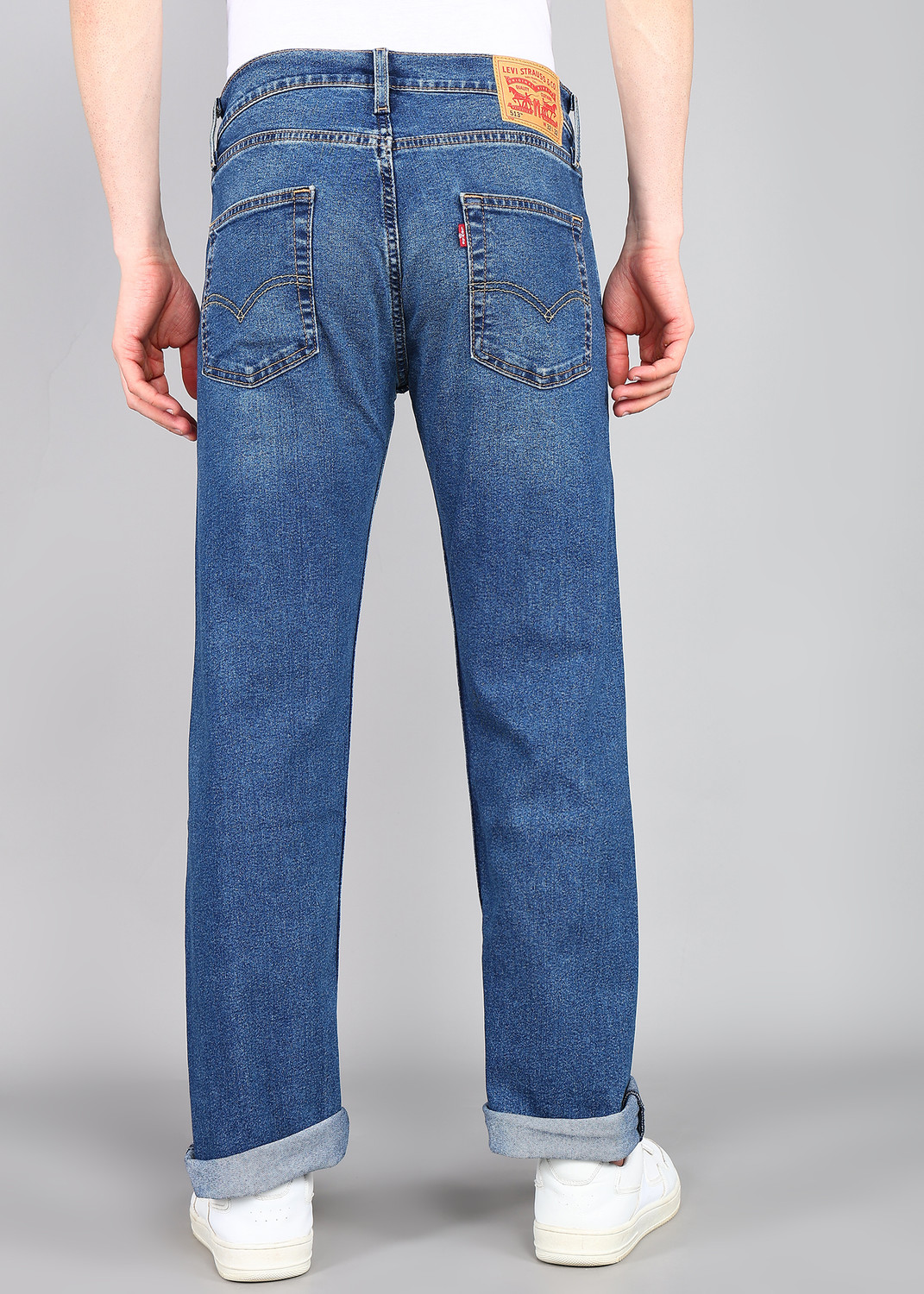 Image of LEVI'S 505 Straight Fit Men Blue Jeans