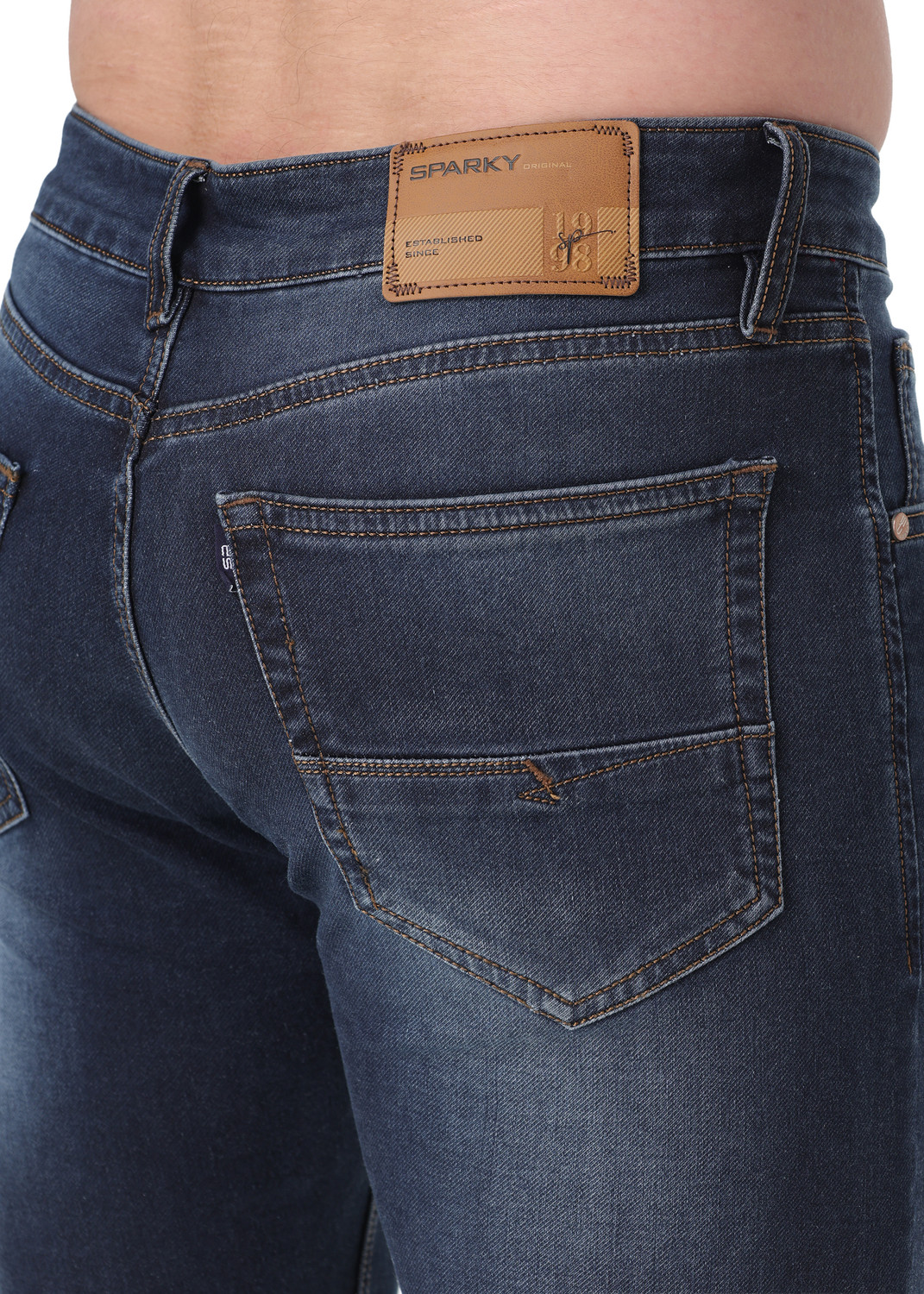 Image of SPARKY Slim Men Dark Blue Jeans