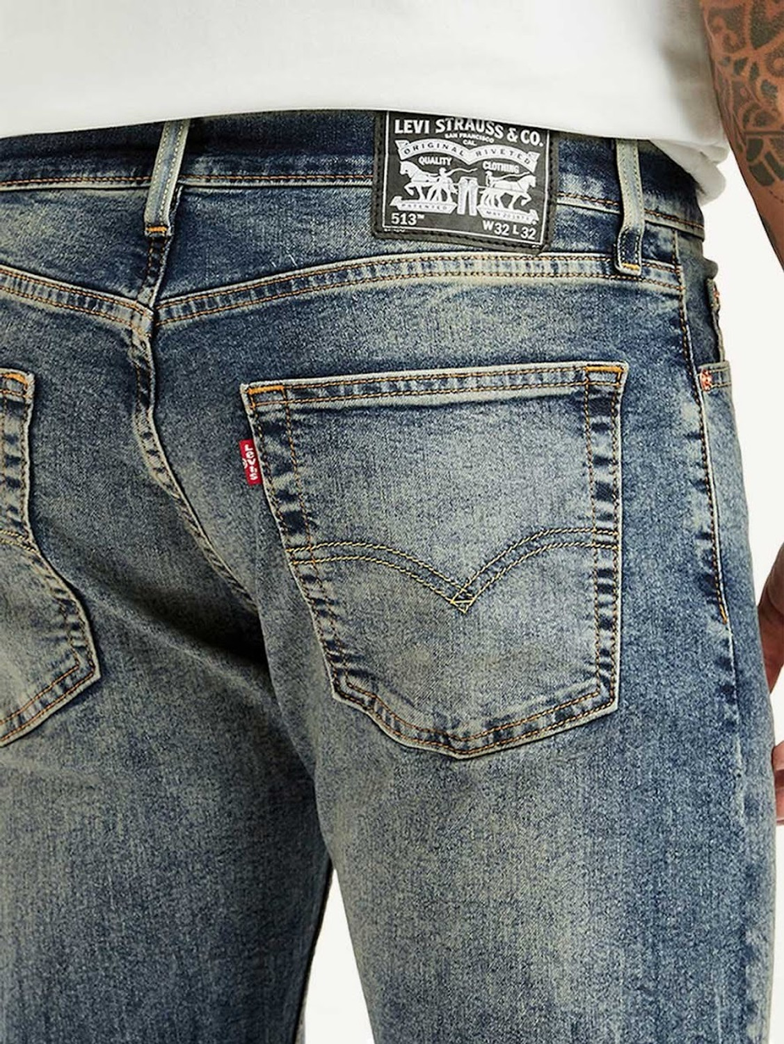Image of LEVI'S Straight Fit Men Blue Jeans