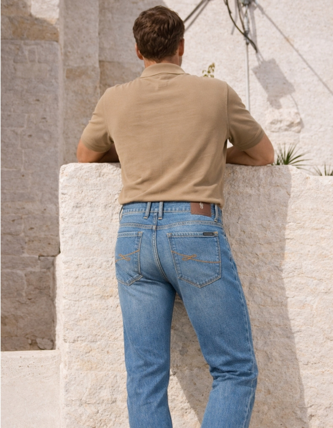 Image of LOUIS PHILIPPE Regular Men Light Blue Jeans