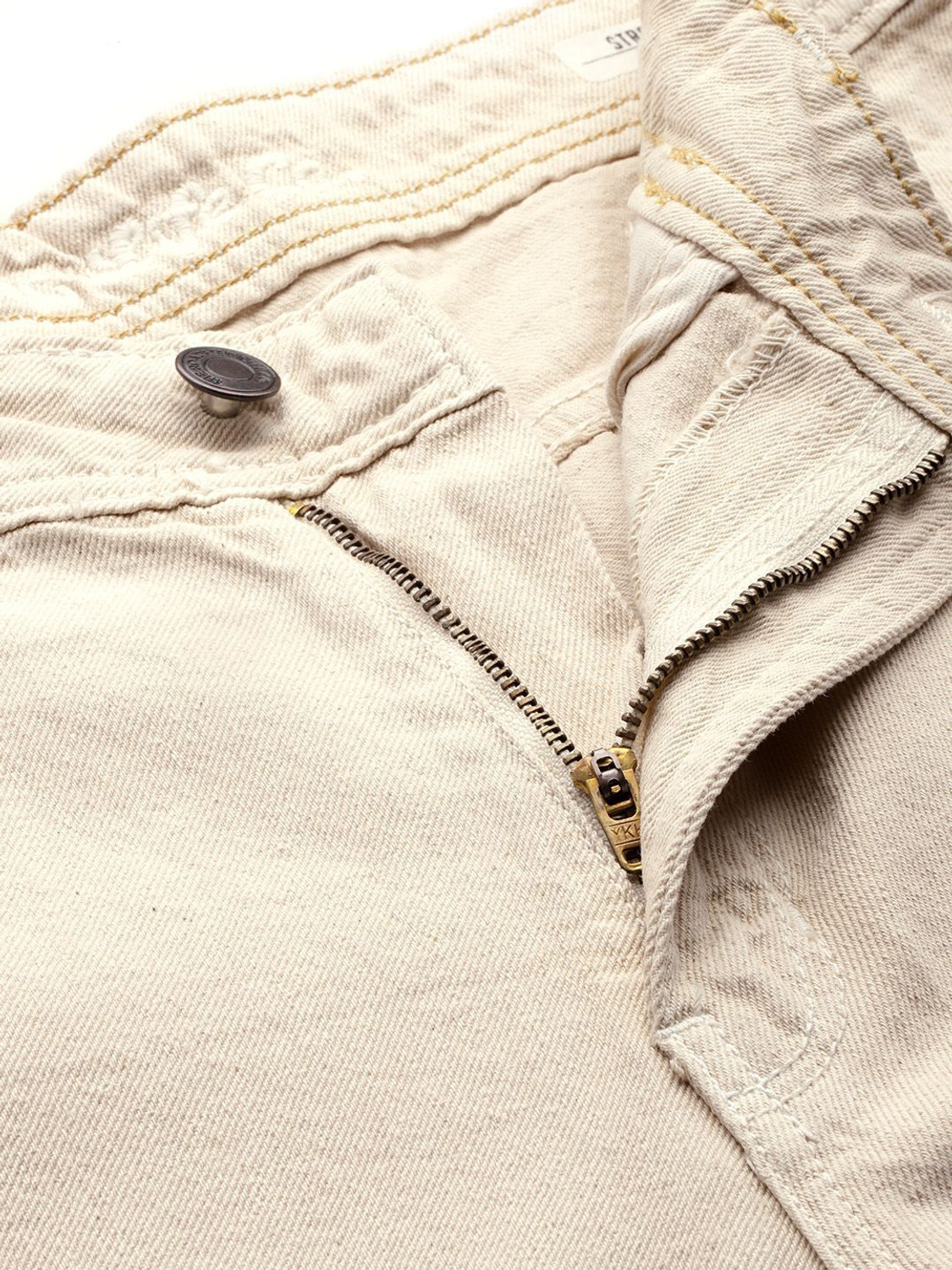 Image of Roadster Straight Fit Men Beige Jeans