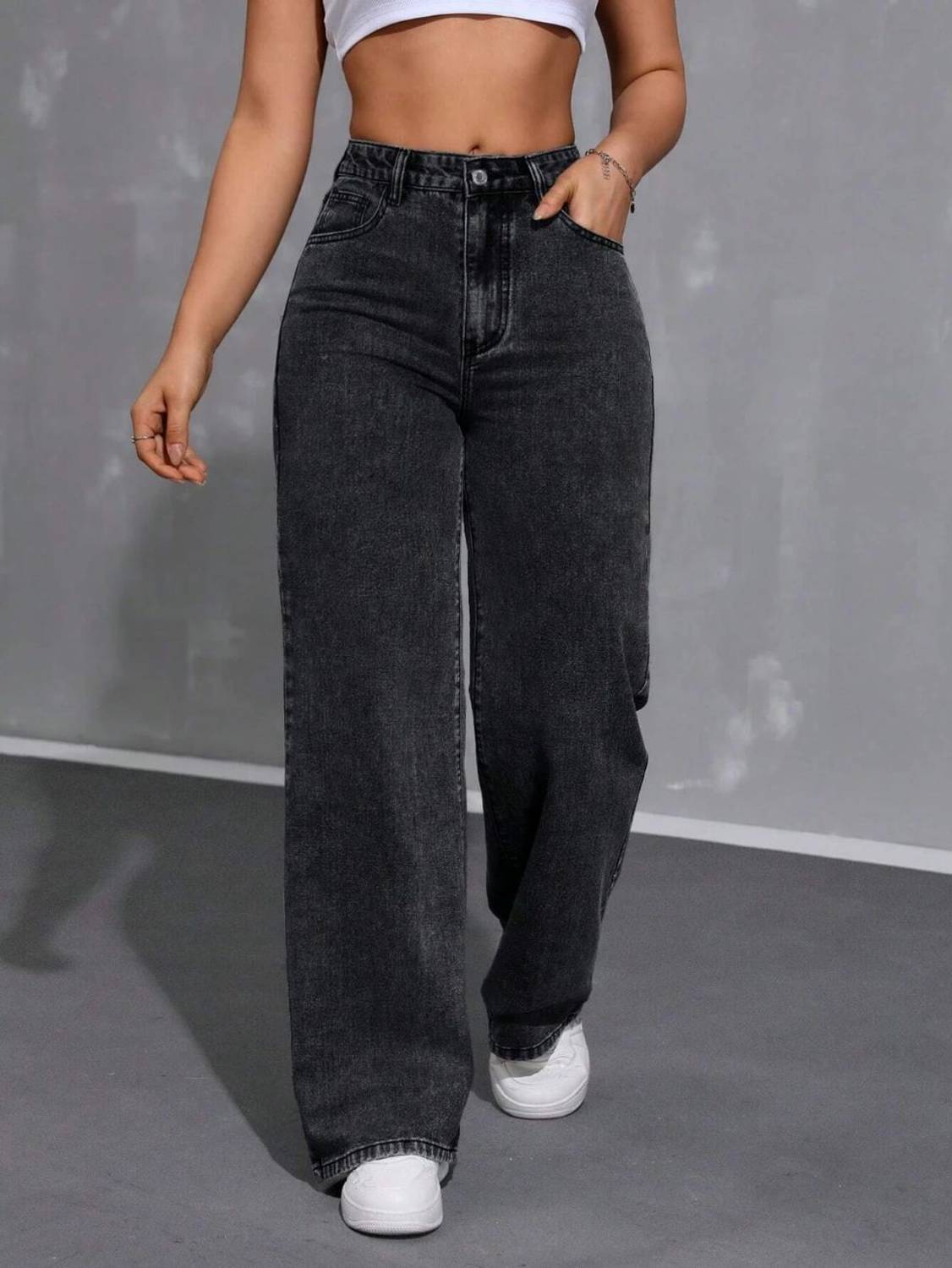 Playfeel Boyfriend Women Grey Jeans