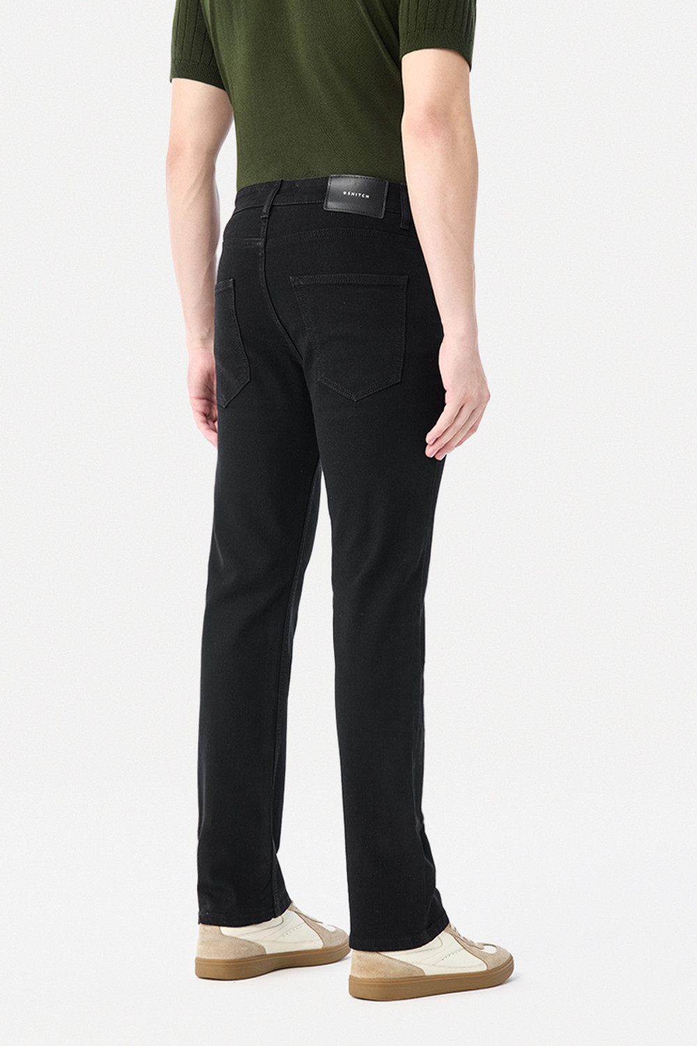Image of Snitch Straight Fit Men Black Jeans