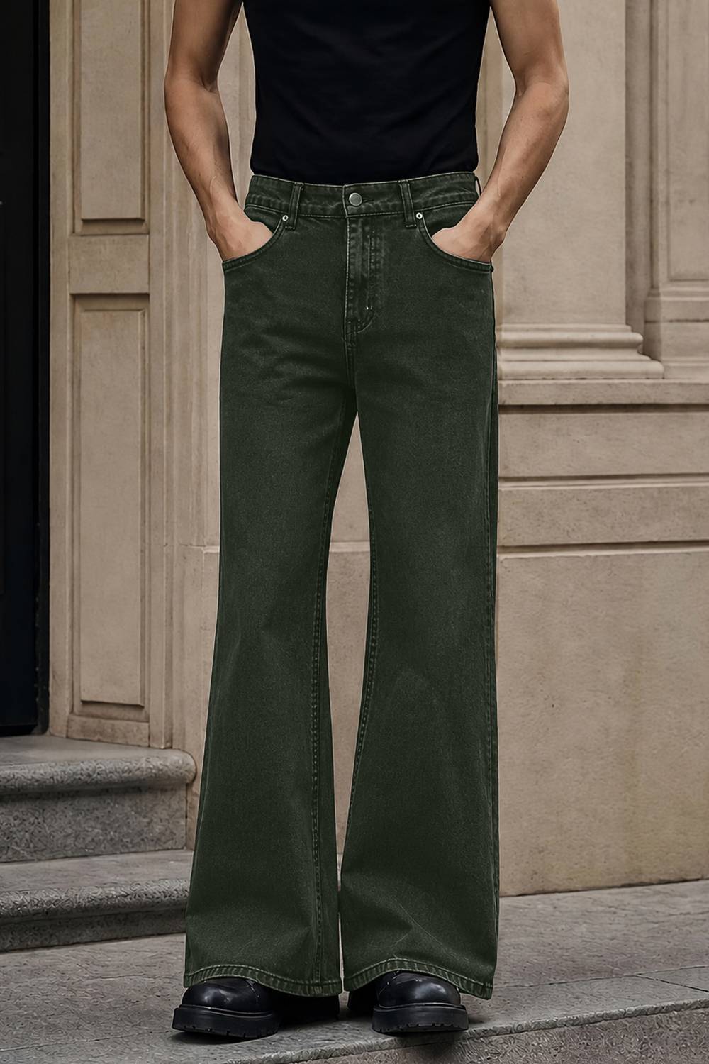 MOTREX Boot-Leg Men Dark Green Jeans - Image 3