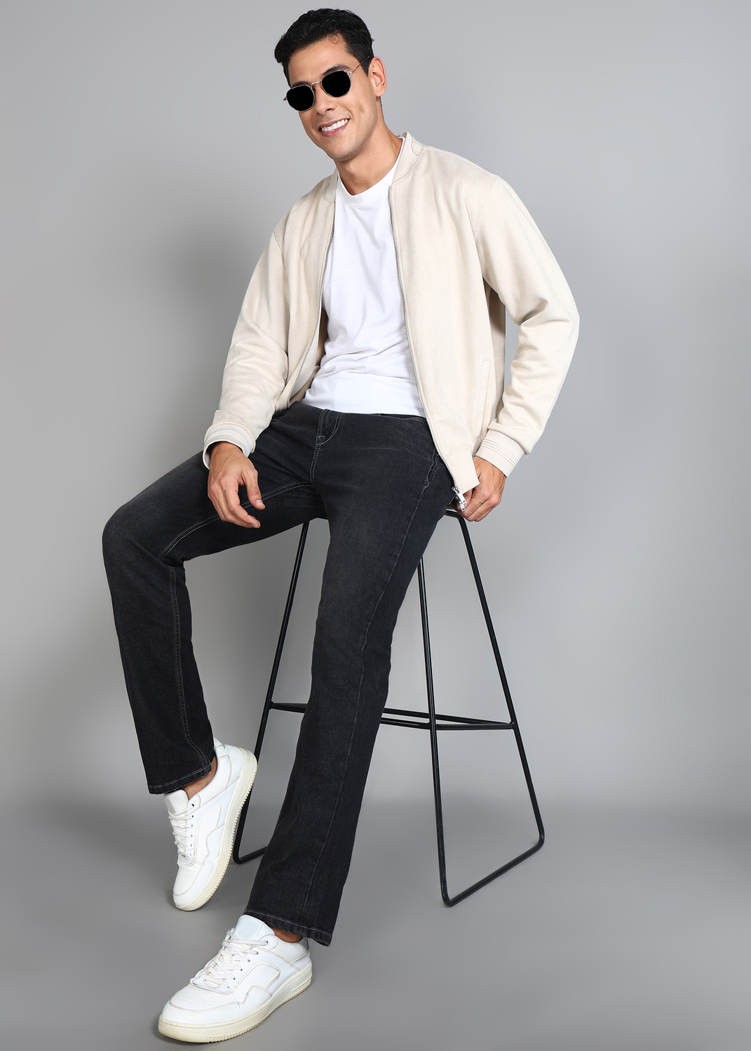 Image of KILLER Straight Fit Men Black Jeans