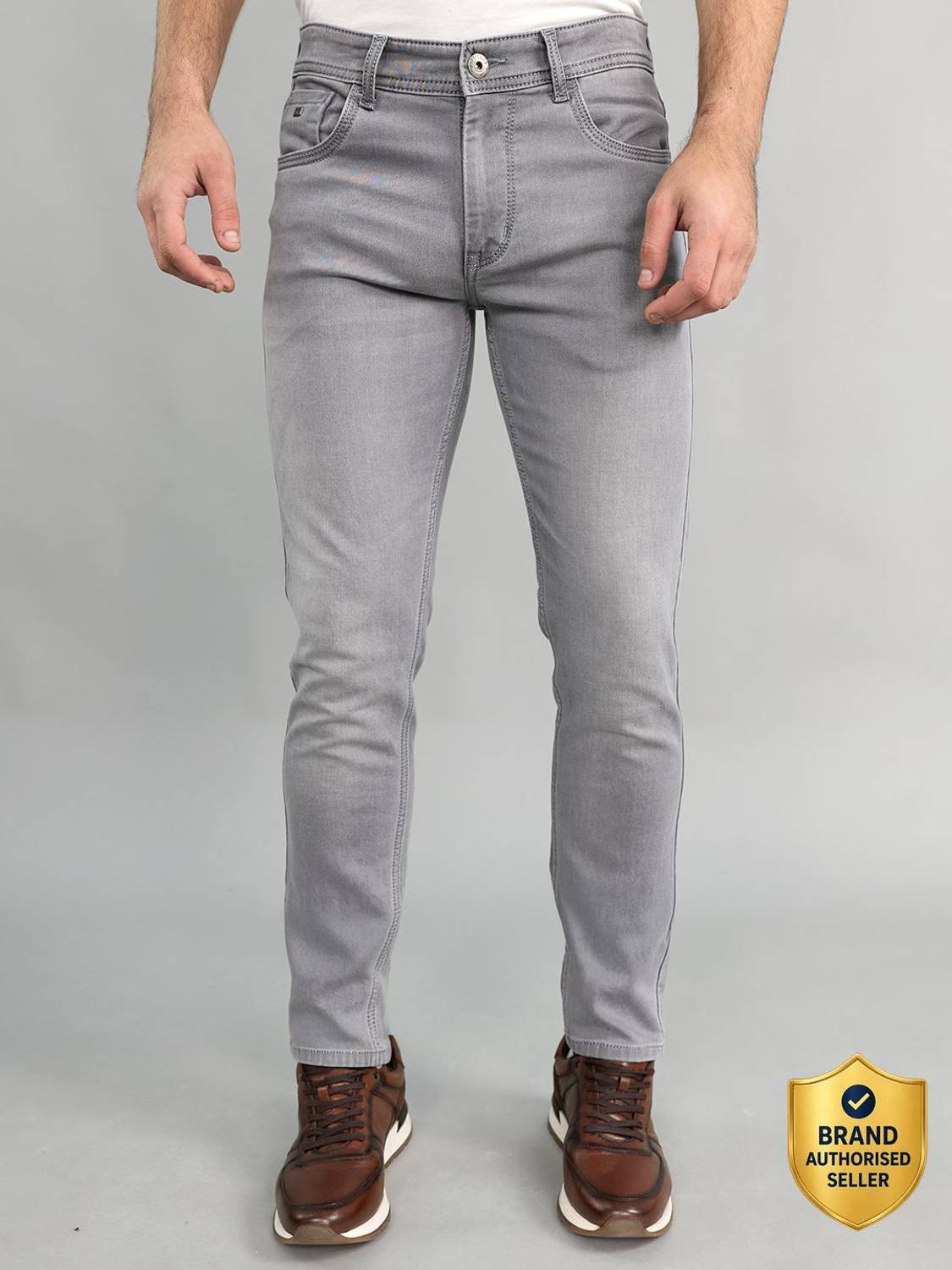 MONTE CARLO Skinny Men Grey Jeans