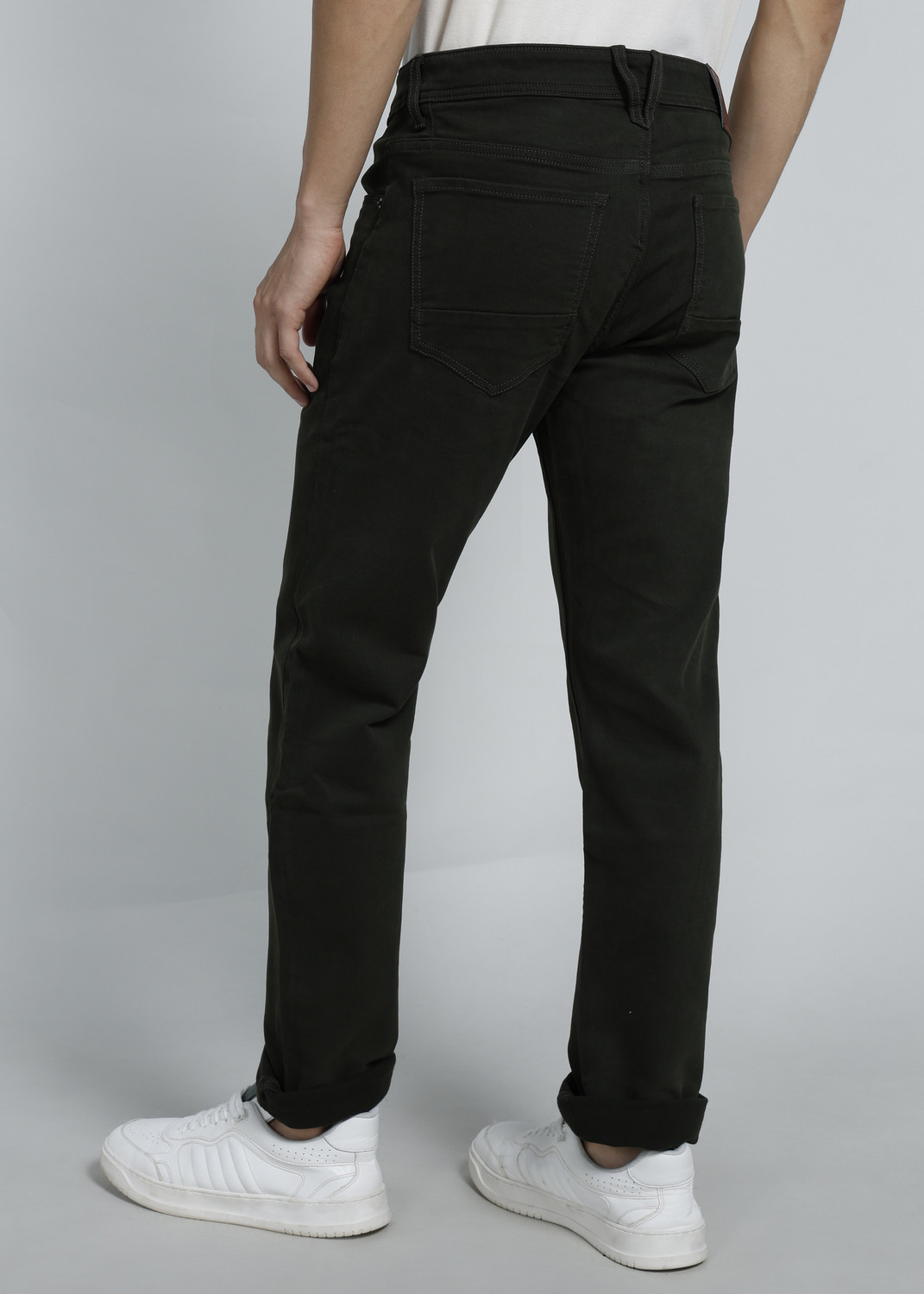 Image of PETER ENGLAND Regular Men Dark Green Jeans