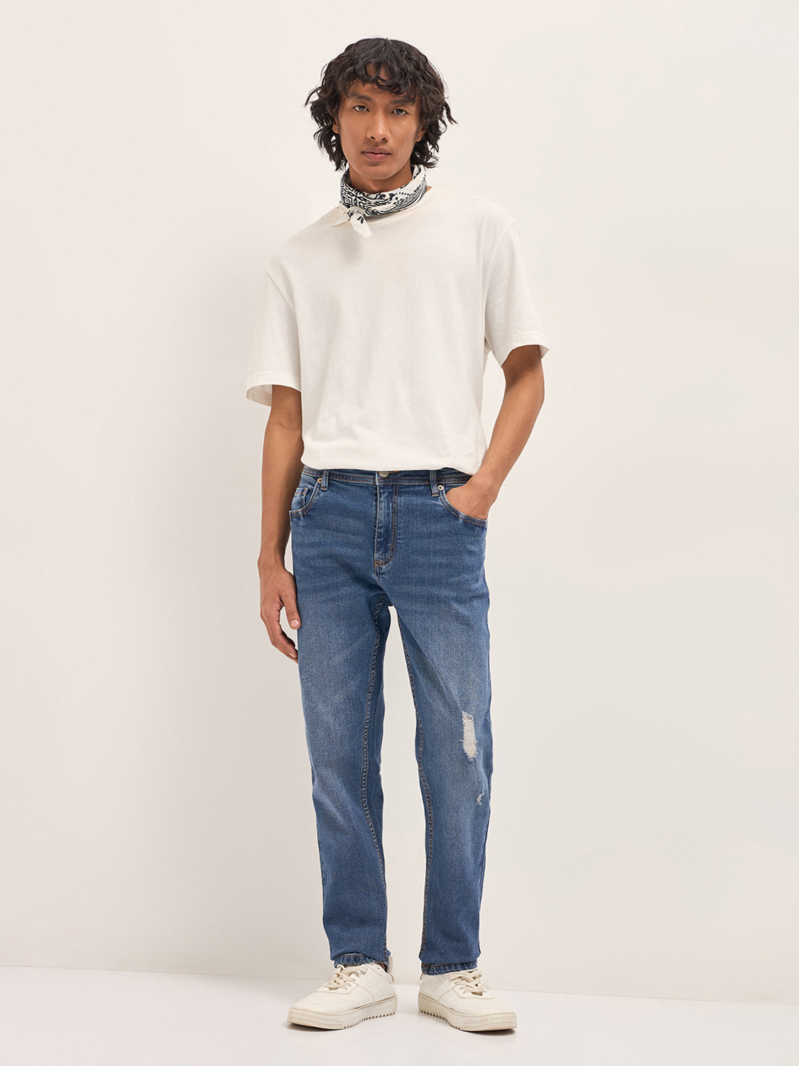 Image of THE BEAR HOUSE Slim Men Blue Jeans