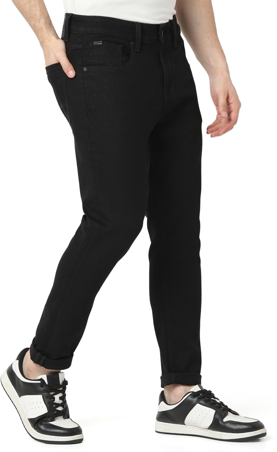 Image of Spykar Slim Men Black Jeans