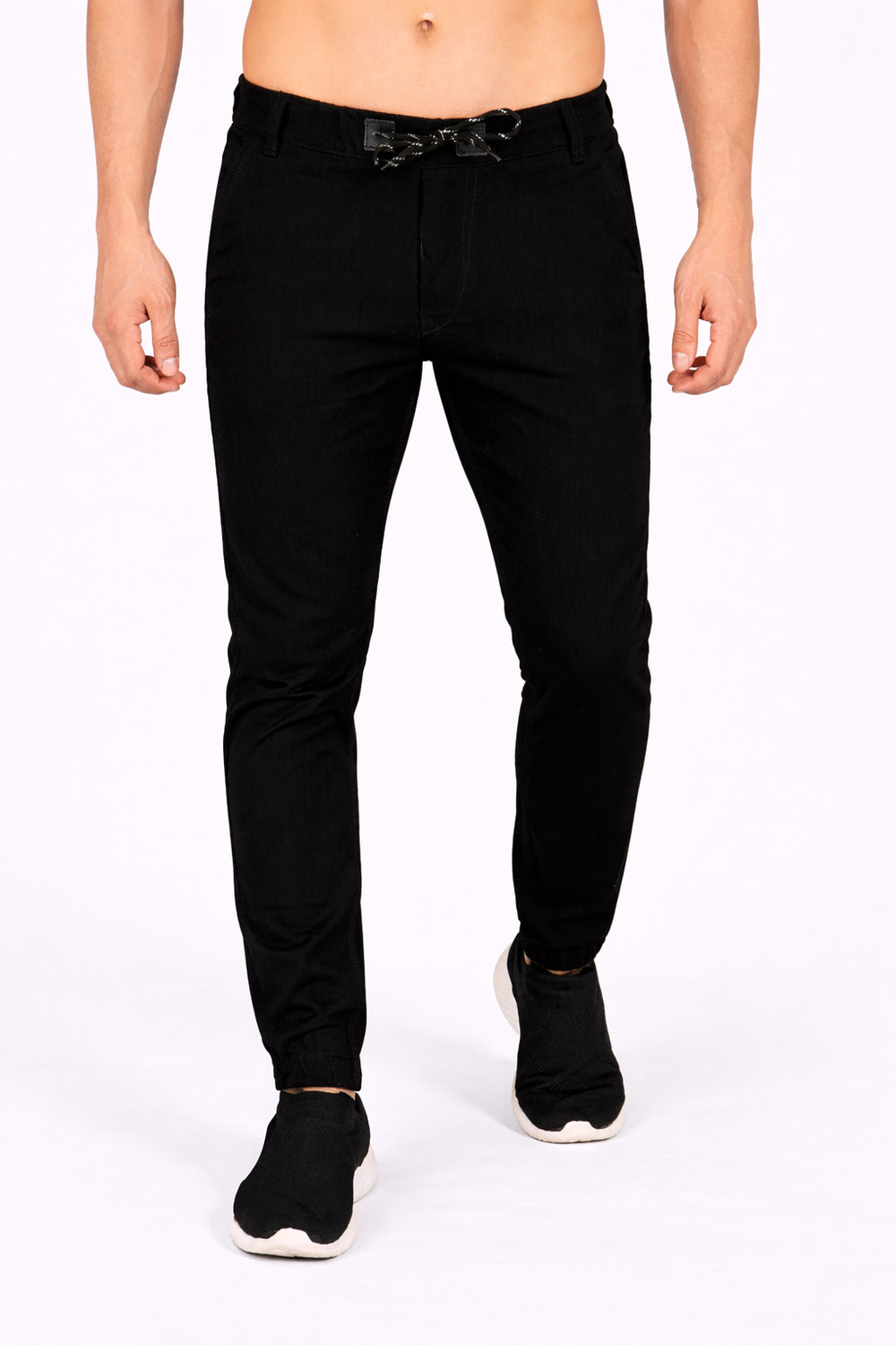 Image of NIVASU Jogger Fit Men Black Jeans