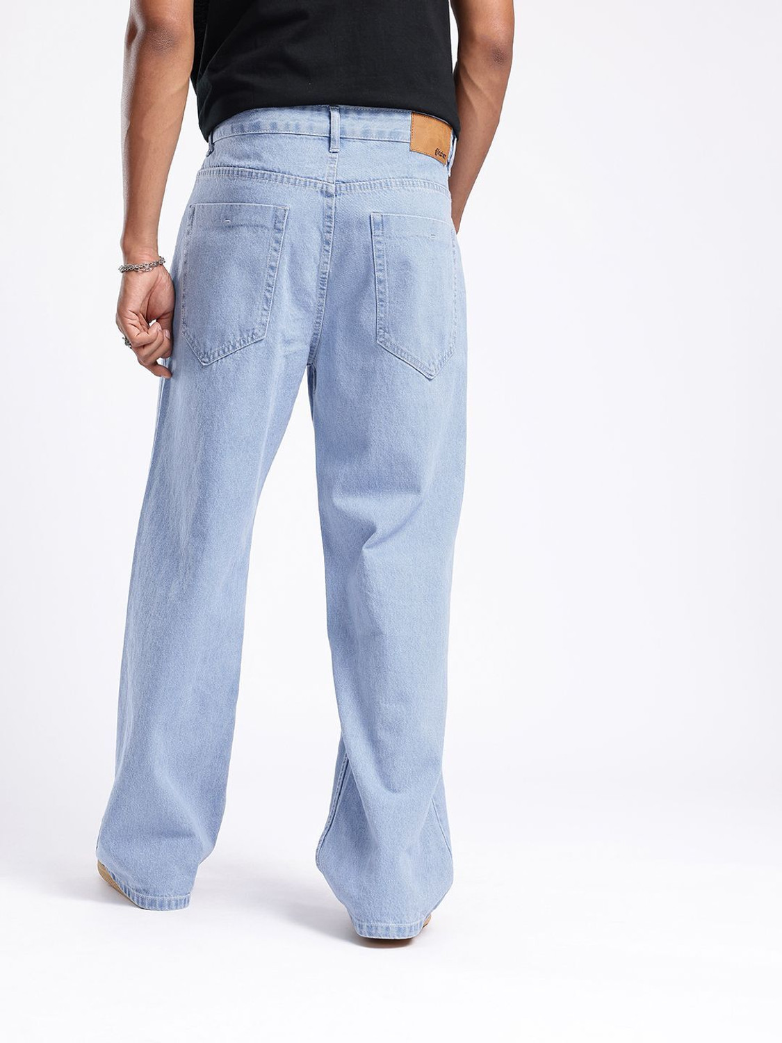 Image of Glitchez Loose Fit Men Blue Jeans