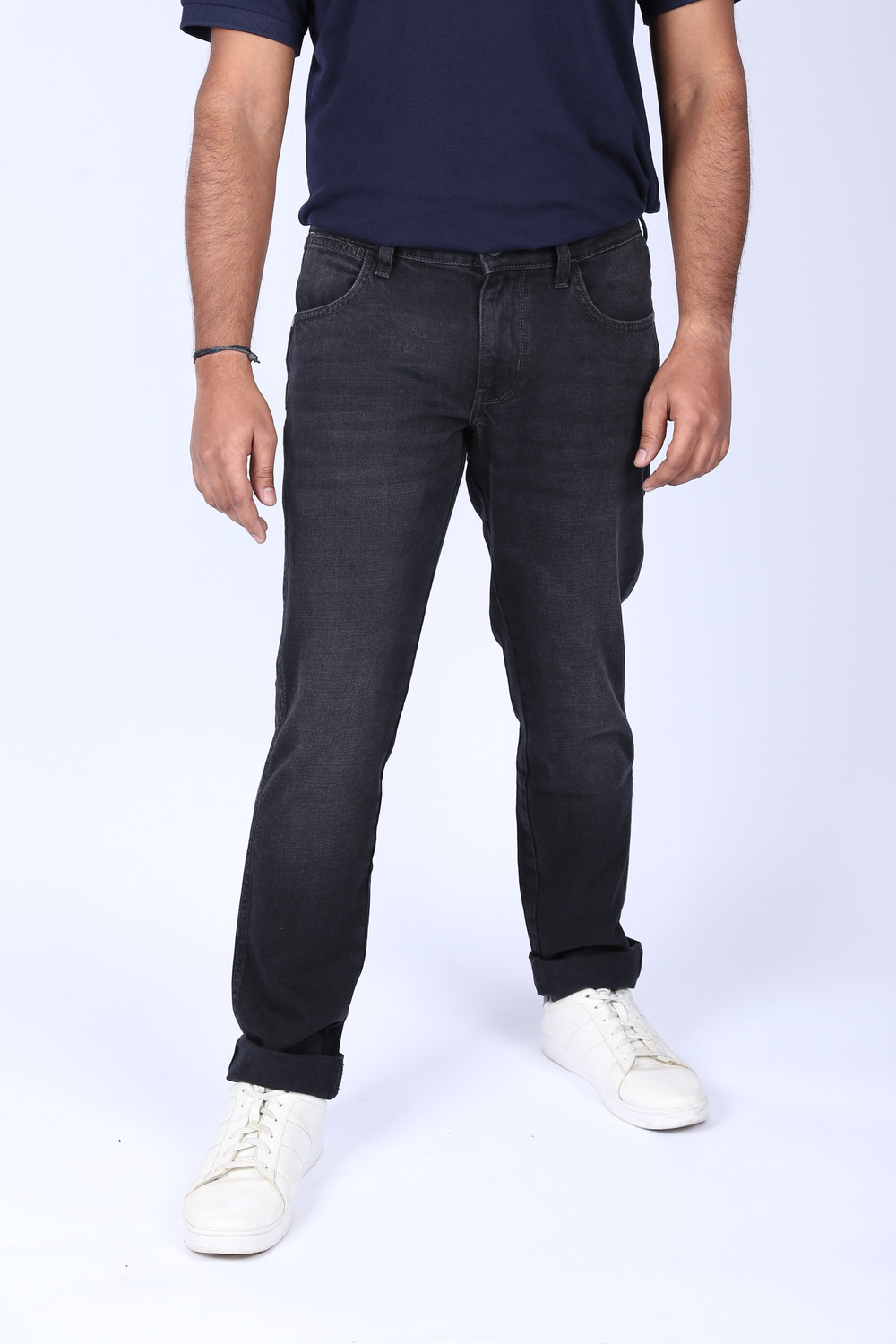 Image of Wrangler Slim Men Black Jeans
