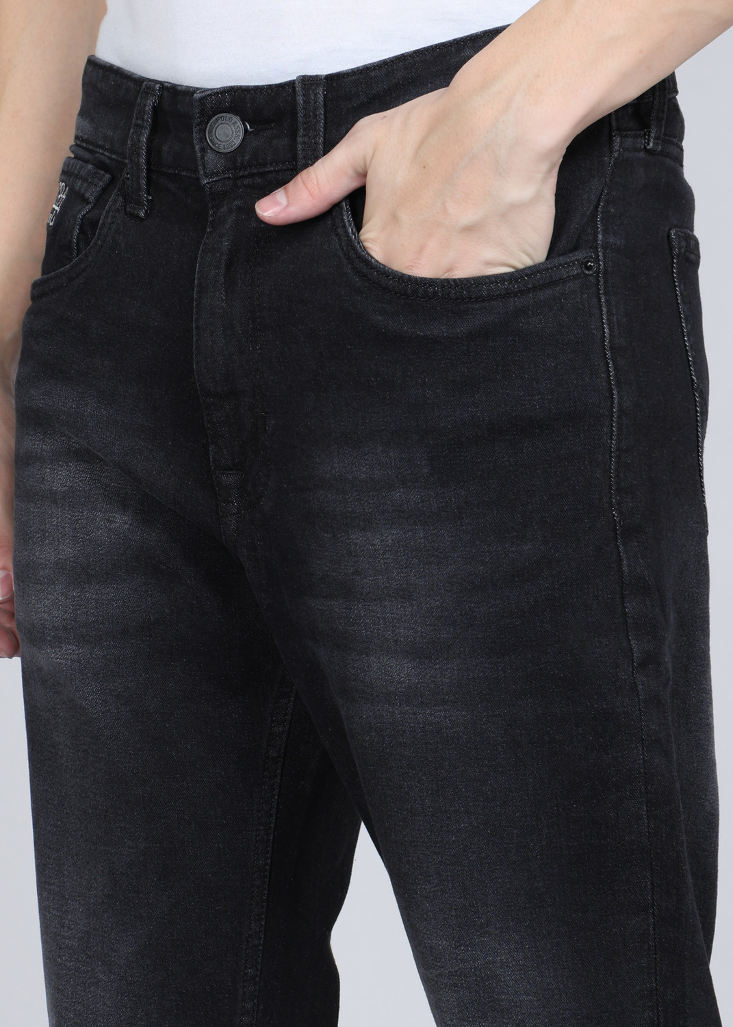 Image of U.S. Polo Assn. Denim Co. Regular Men Black Jeans