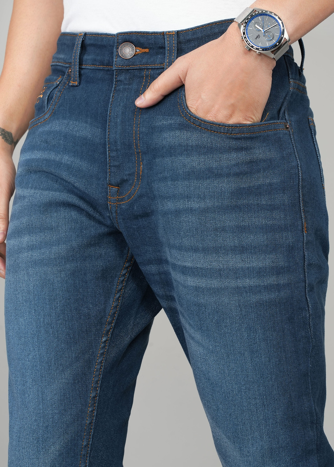 Image of U.S. Polo Assn. Denim Co. Skinny Men Blue Jeans