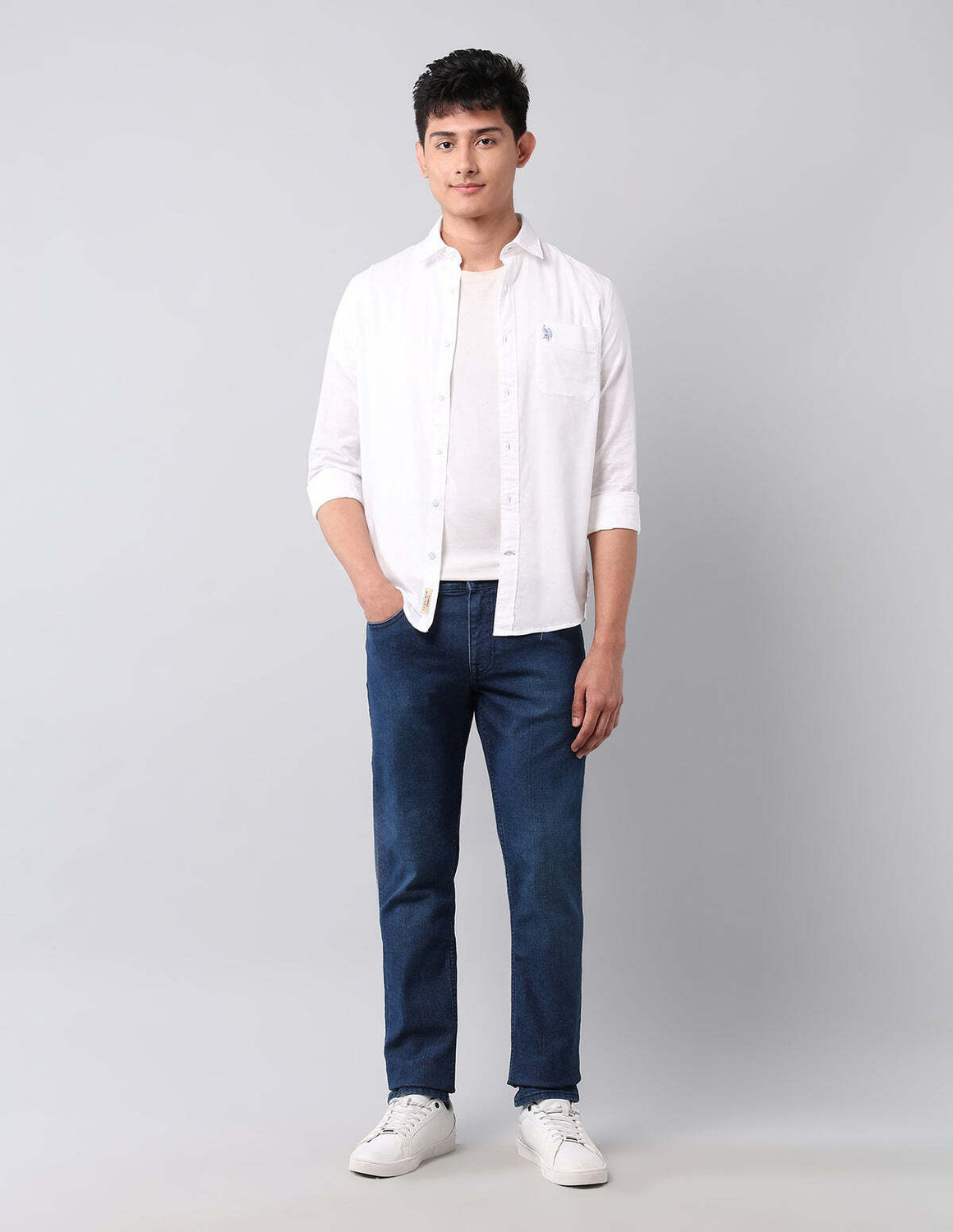 Image of U.S. Polo Assn. Denim Co. Relaxed Fit Men Blue Jeans