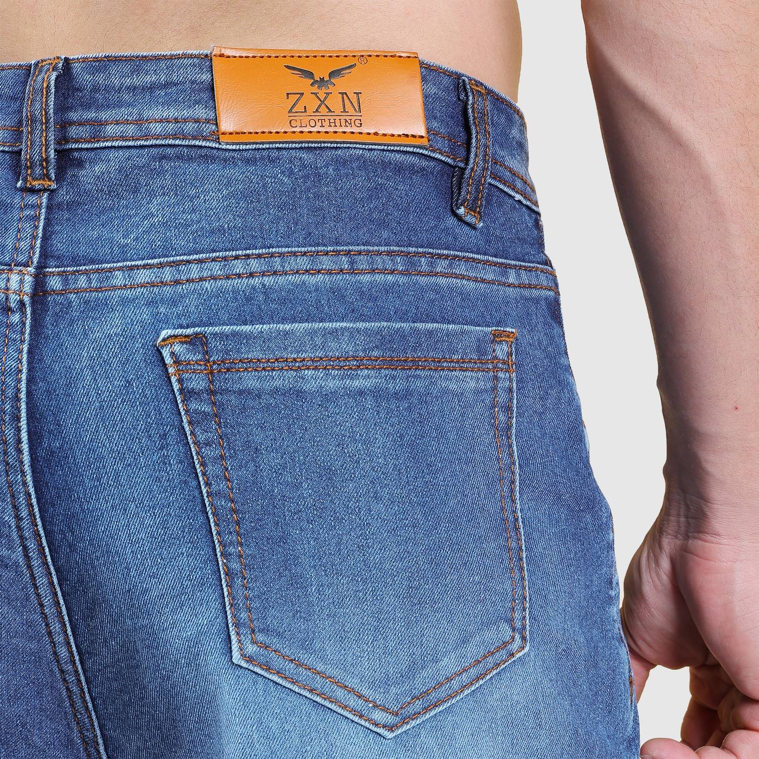 ZXN Clothing Straight Fit Men Blue Jeans - Buy ZXN Clothing