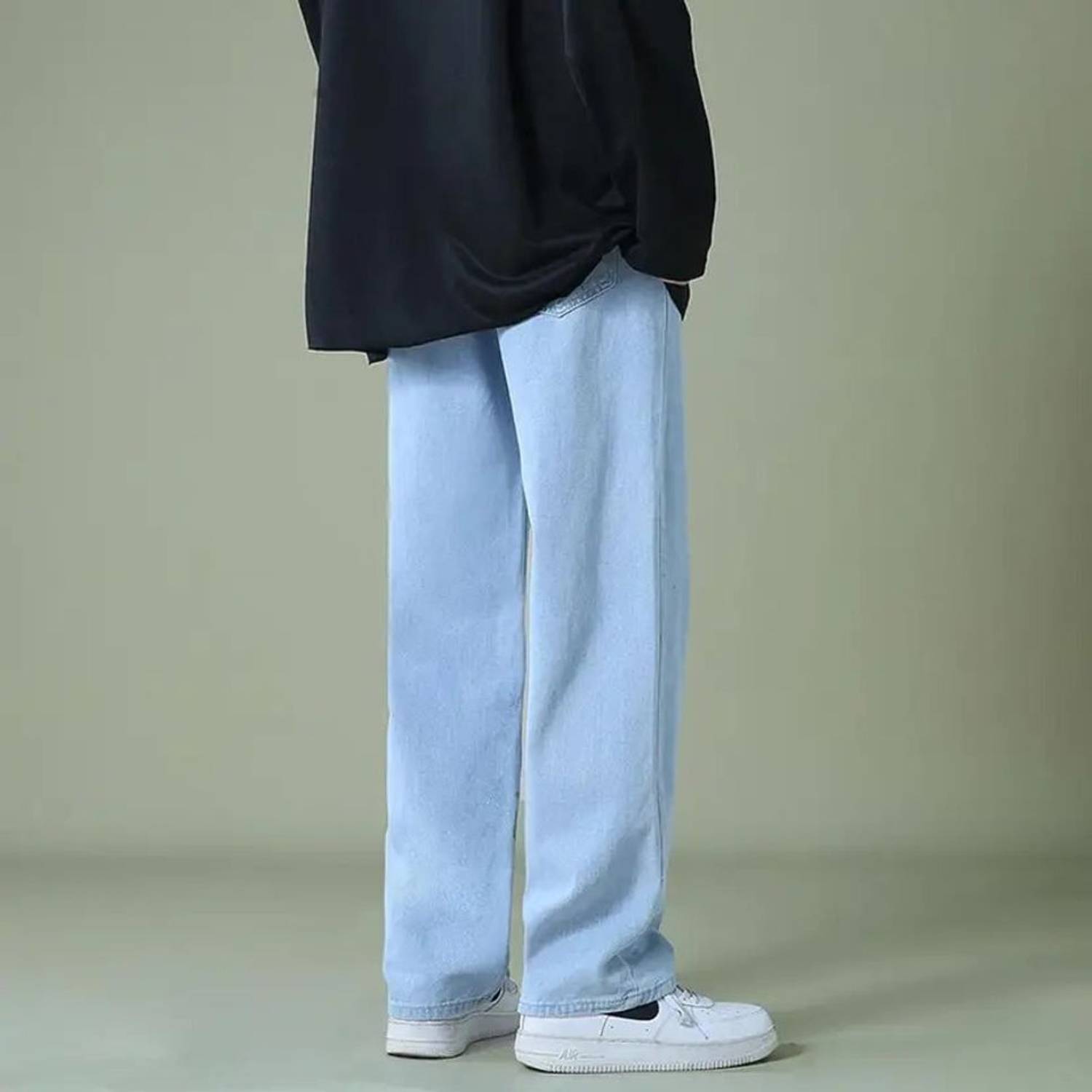 7 CUTS Straight Fit Men Light Blue Jeans - Image 2