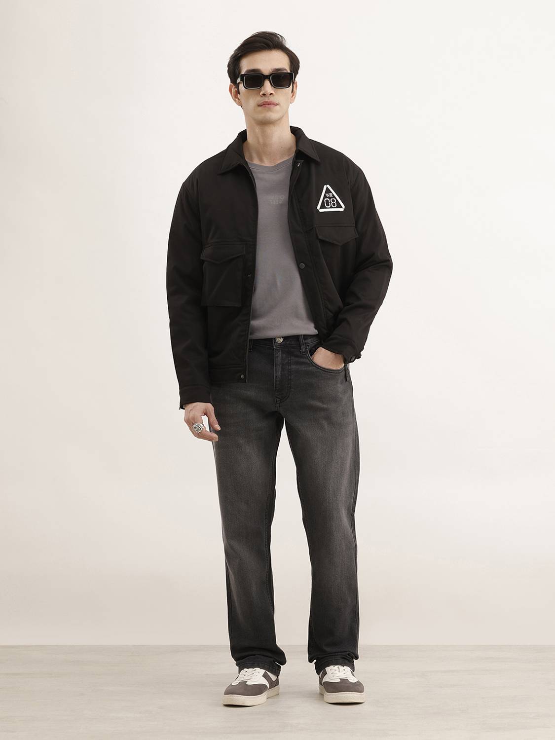 WROGN Straight Fit Grey Jeans - Image 2