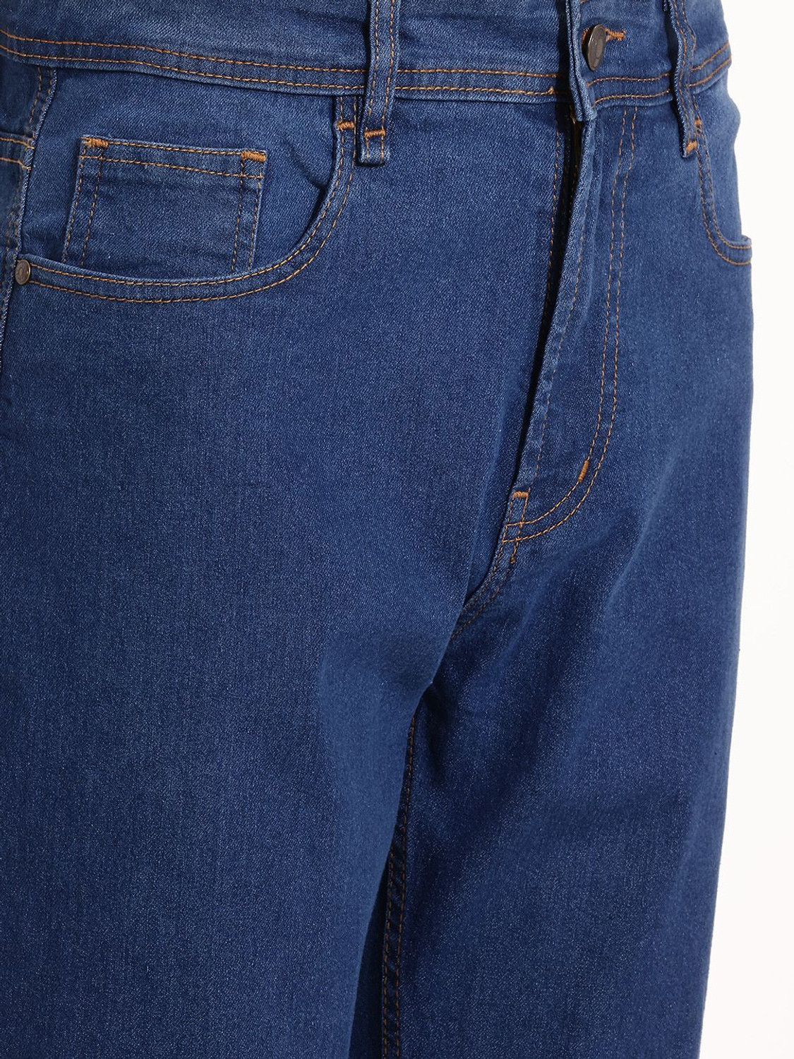Image of Roadster Men Regular Mid Rise Blue Jeans
