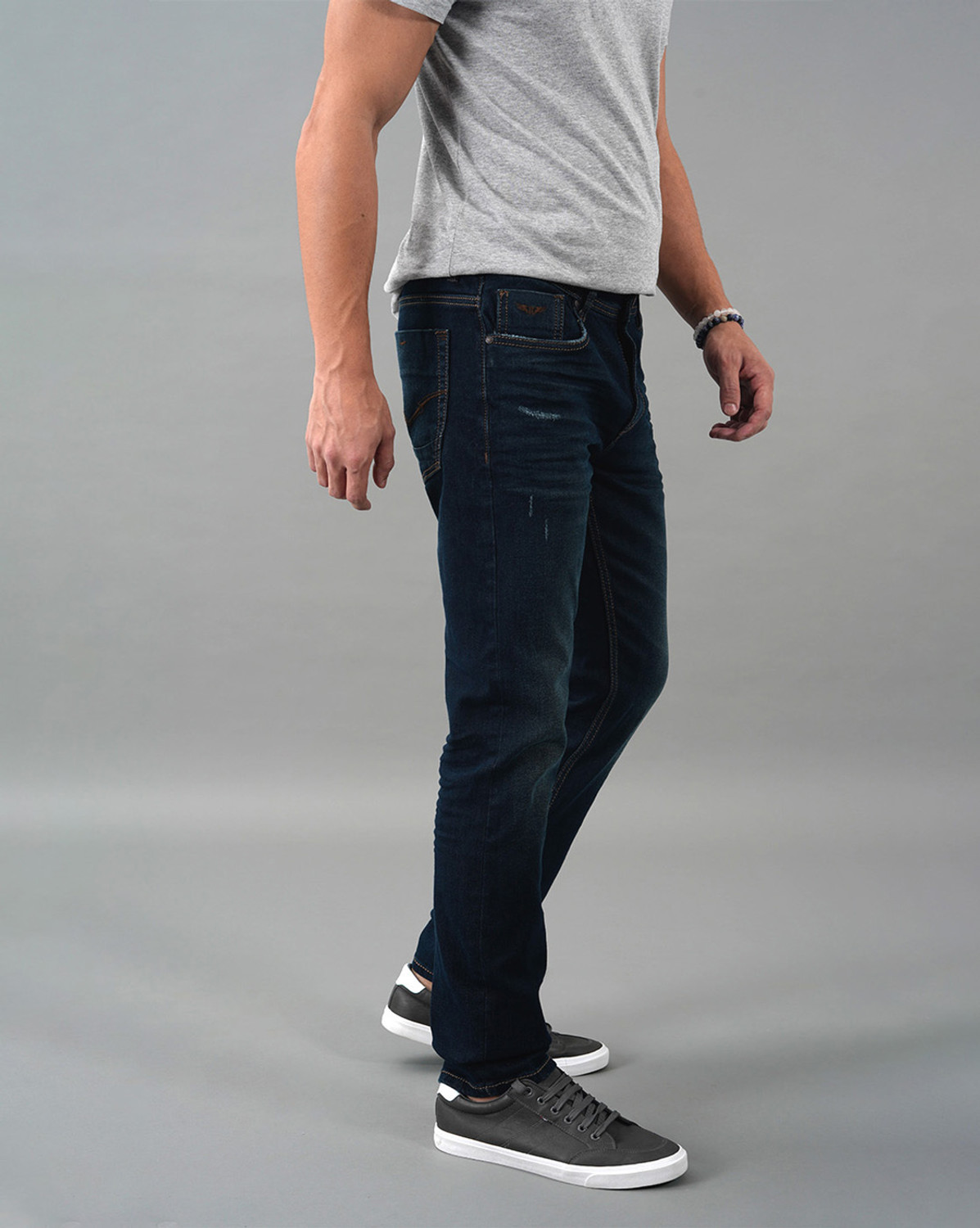 Image of ROOKIES Slim Men Dark Blue Jeans