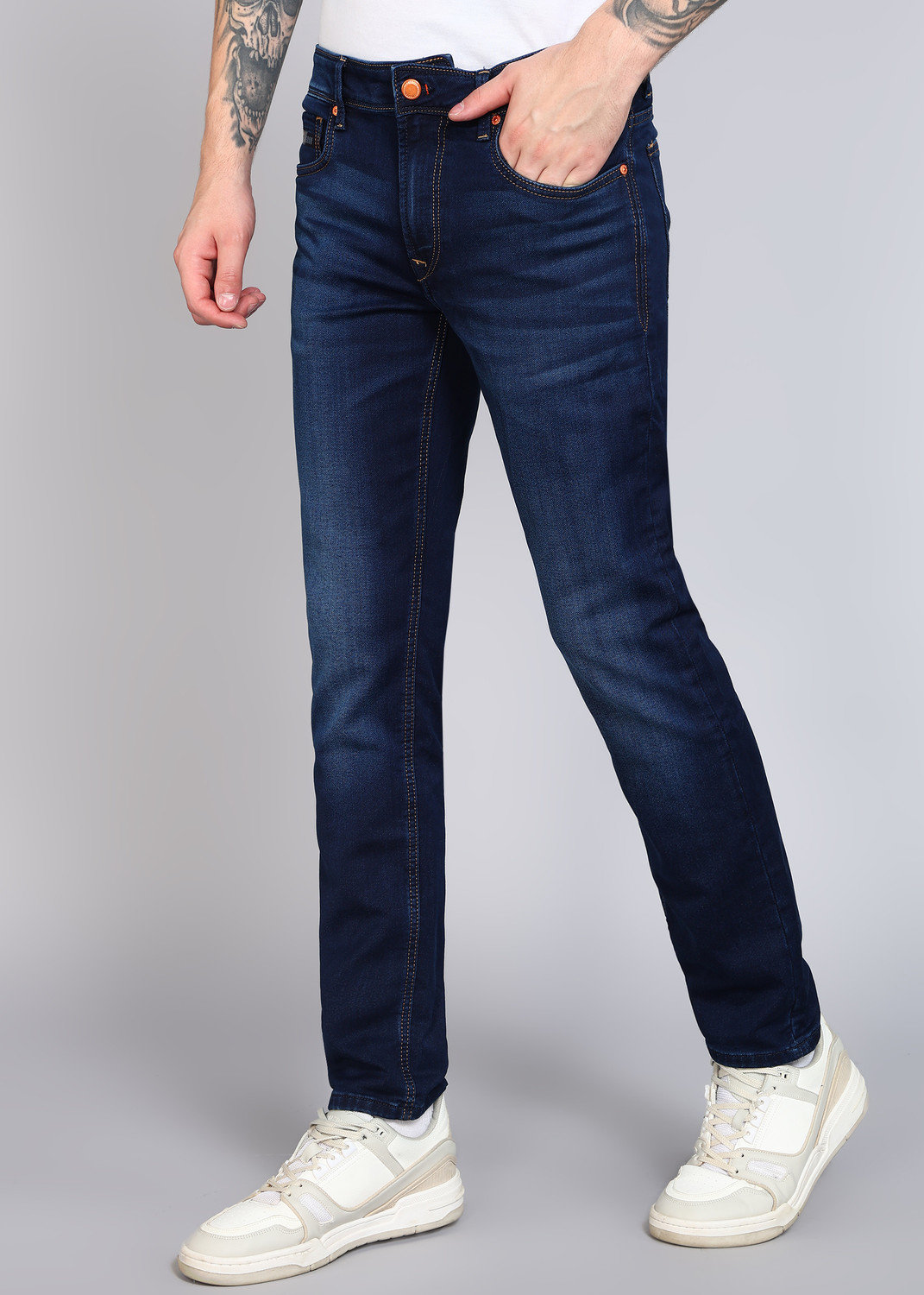 Image of KILLER Slim Men Dark Blue Jeans