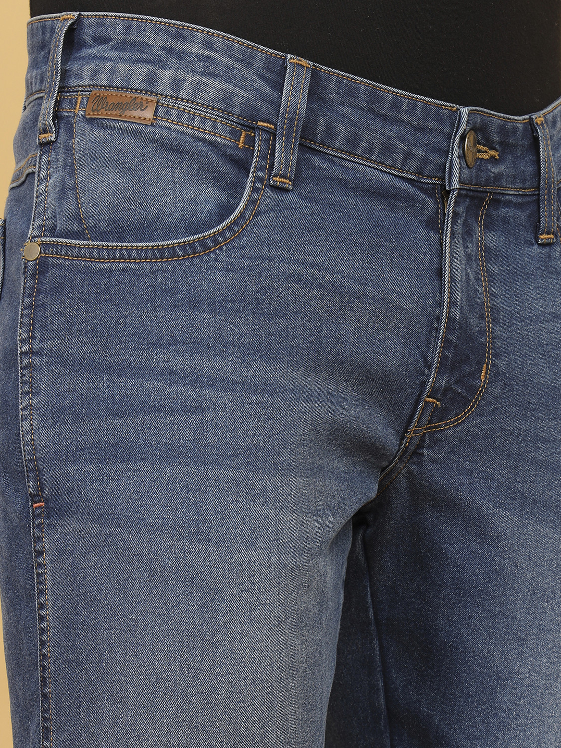 Image of Wrangler Skinny Men Blue Jeans