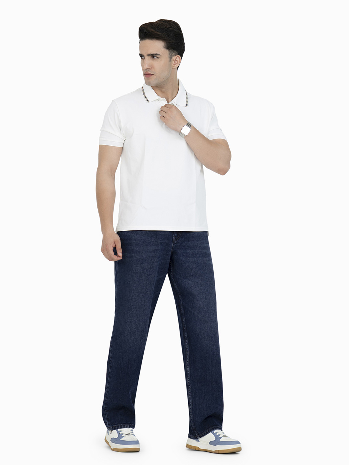 Image of RED TAPE Loose Fit Men Blue Jeans