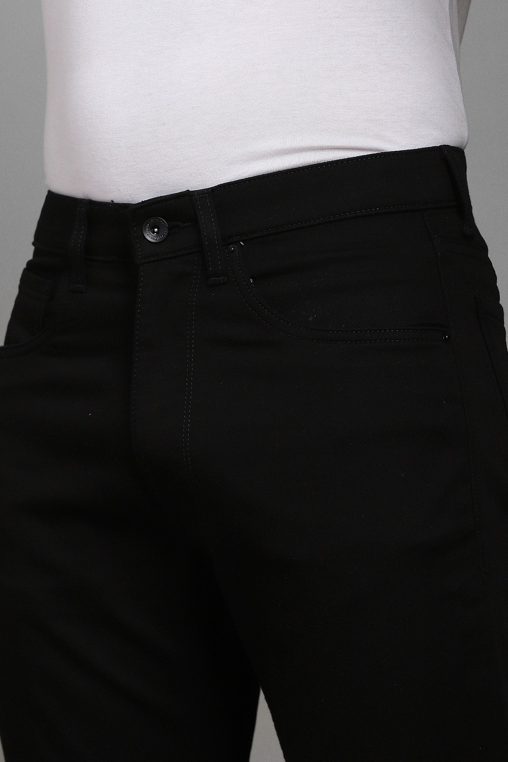 Image of LOUIS PHILIPPE Slim Men Black Jeans