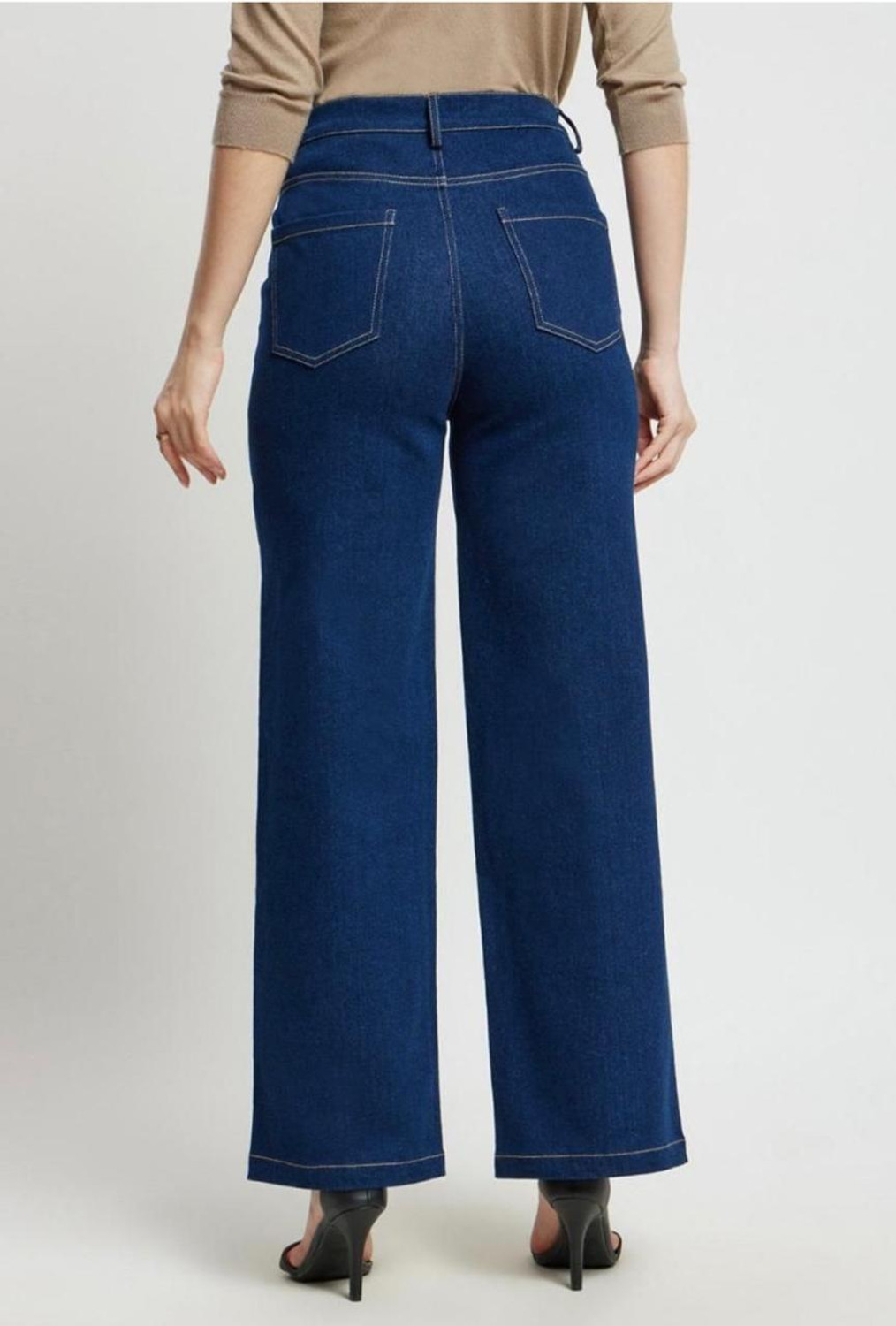 Image of AngelFab Straight Fit Women Blue Jeans