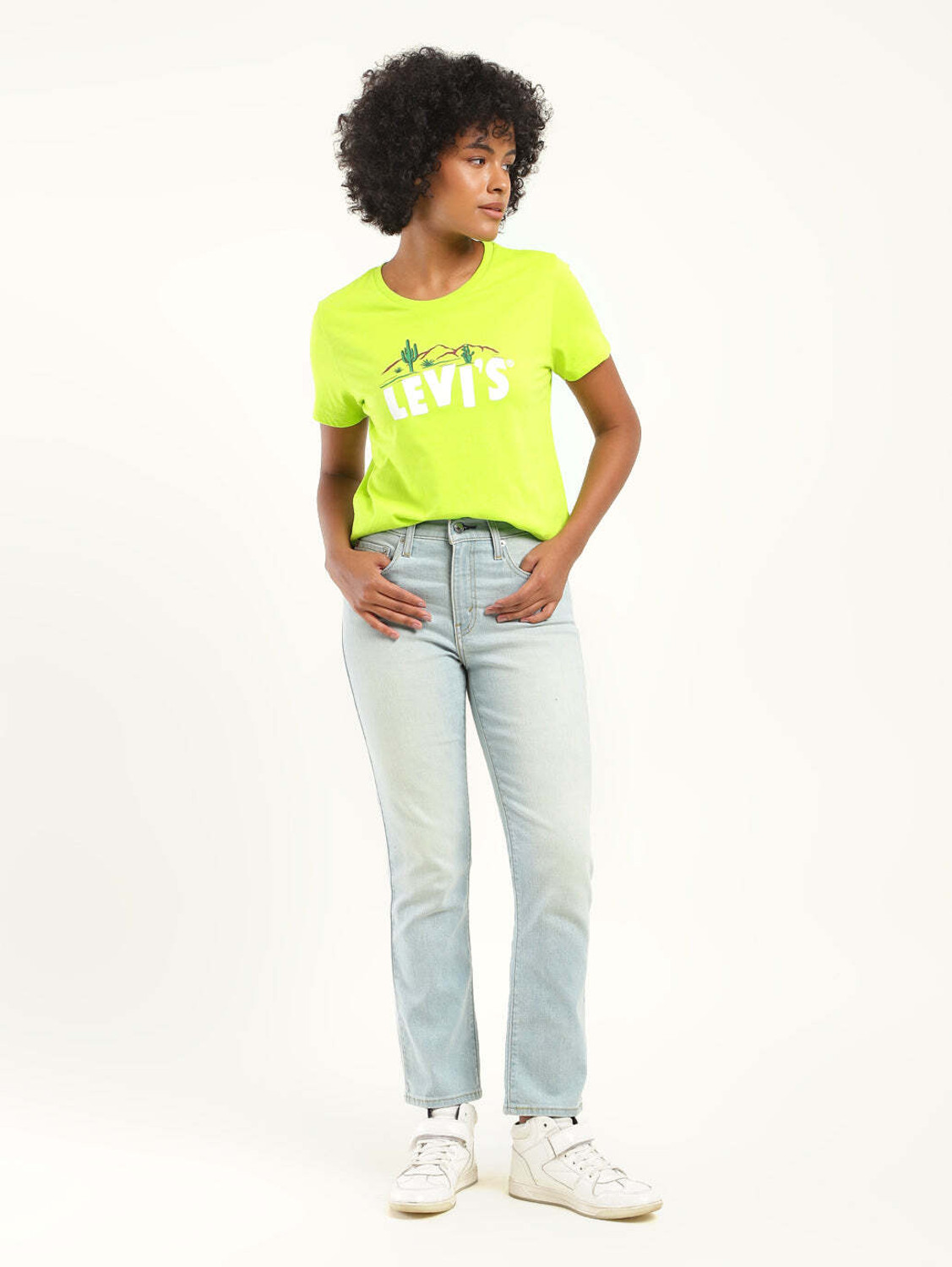 Image of LEVI'S Straight Fit Women Blue Jeans