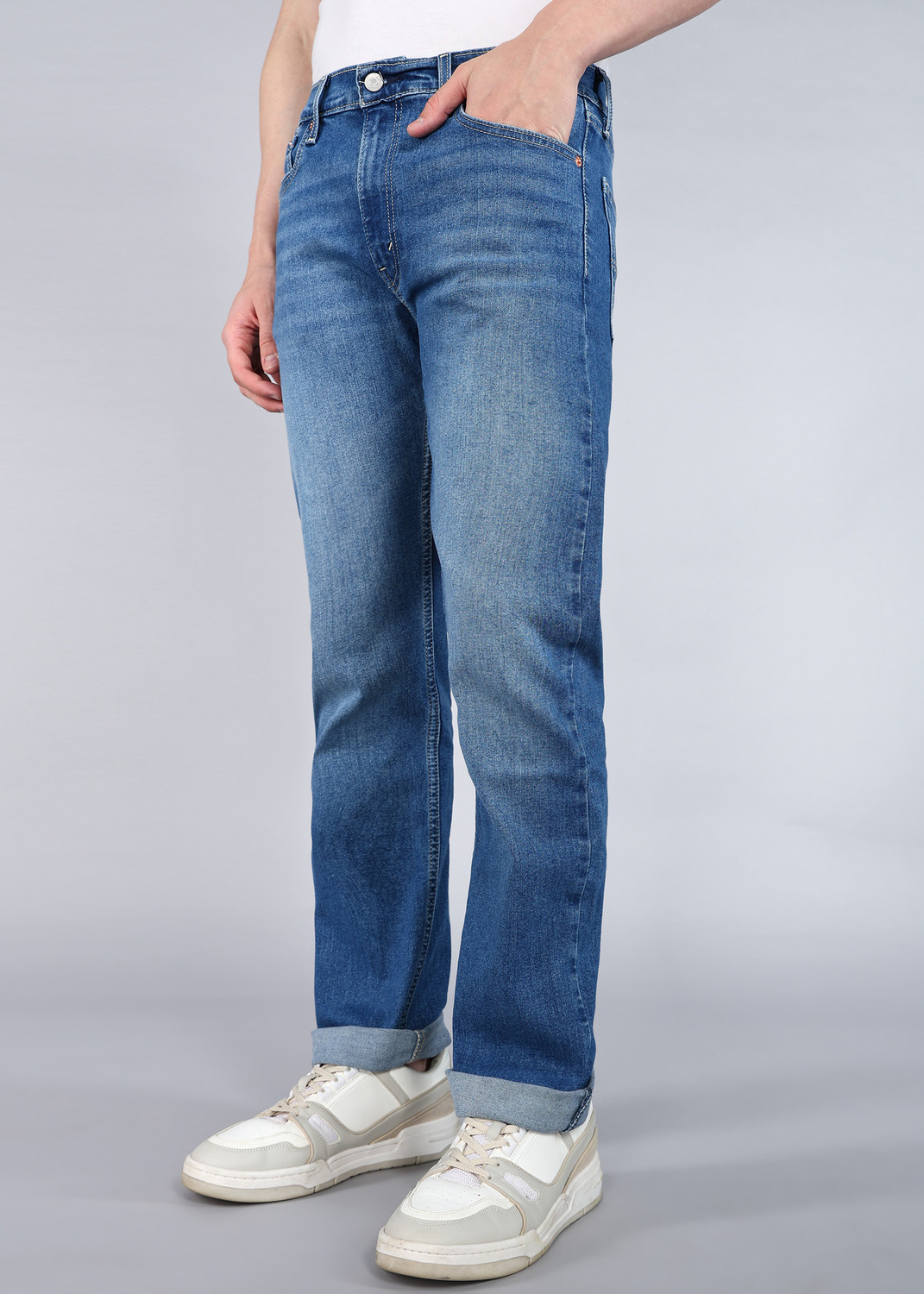 Image of LEVI'S Straight Fit Men Blue Jeans