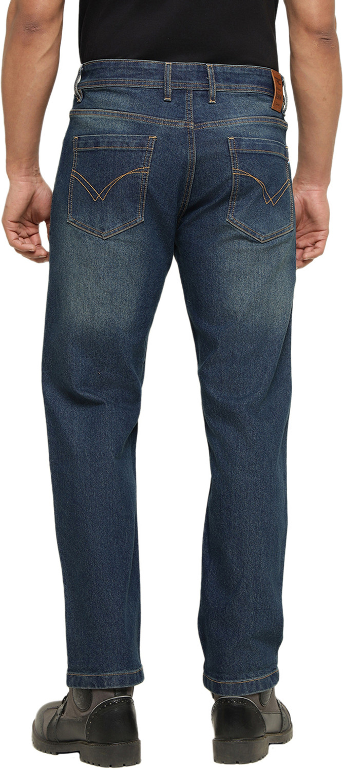 Image of RED CHIEF Regular Men Dark Blue Jeans