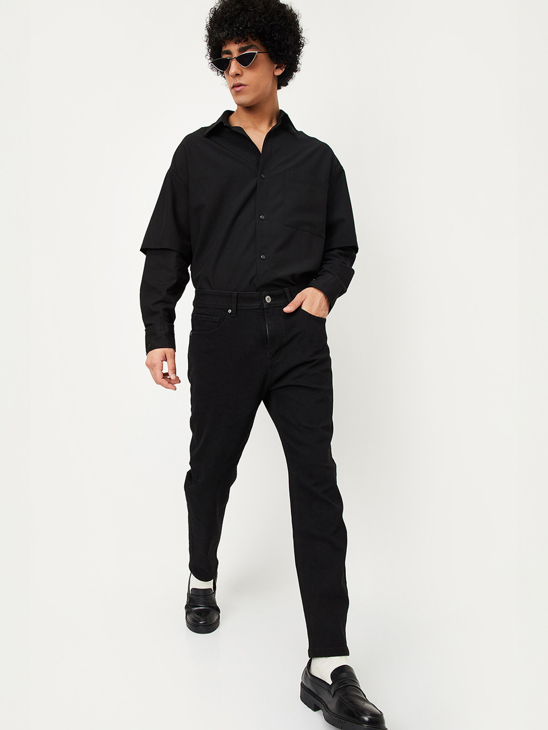 Image of MAX Regular Men Black Jeans