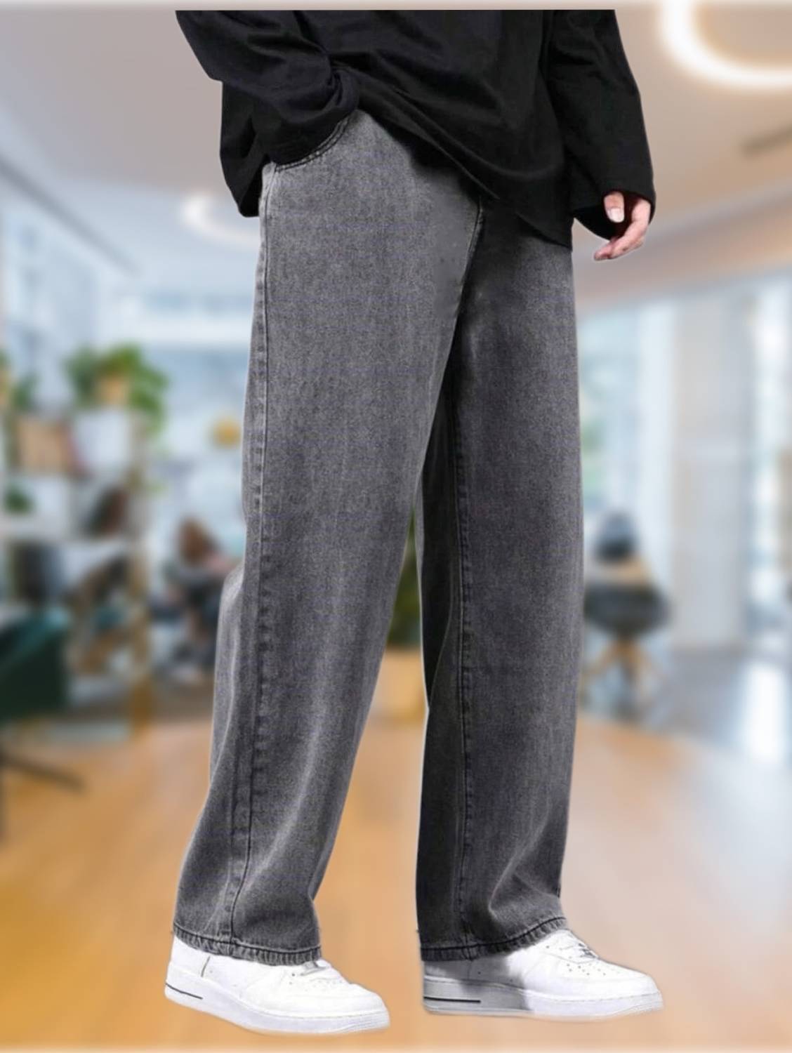 DENIM LOOK Baggy Fit Men Blue Jeans