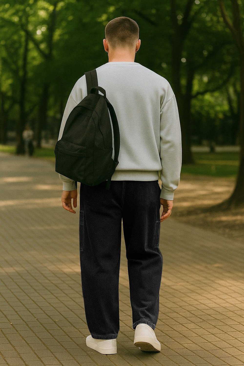 Image of FTX Loose Fit Men Black Jeans