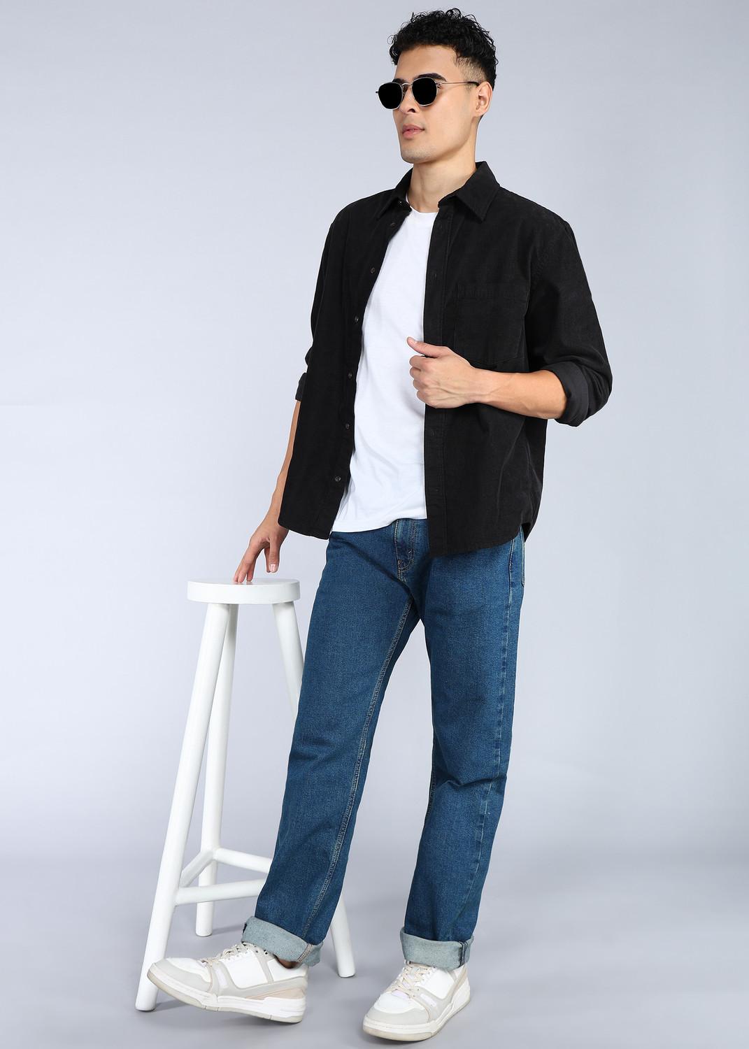 Image of LEVI'S Straight Fit Men Dark Blue Jeans