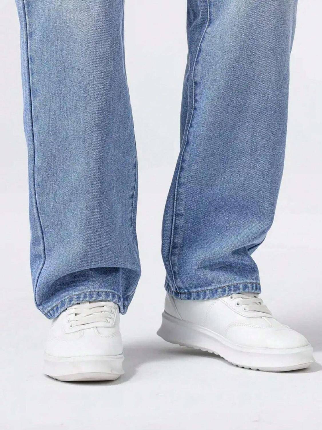 Tashanbaaz Straight Fit Men Light Blue Jeans - Image 5
